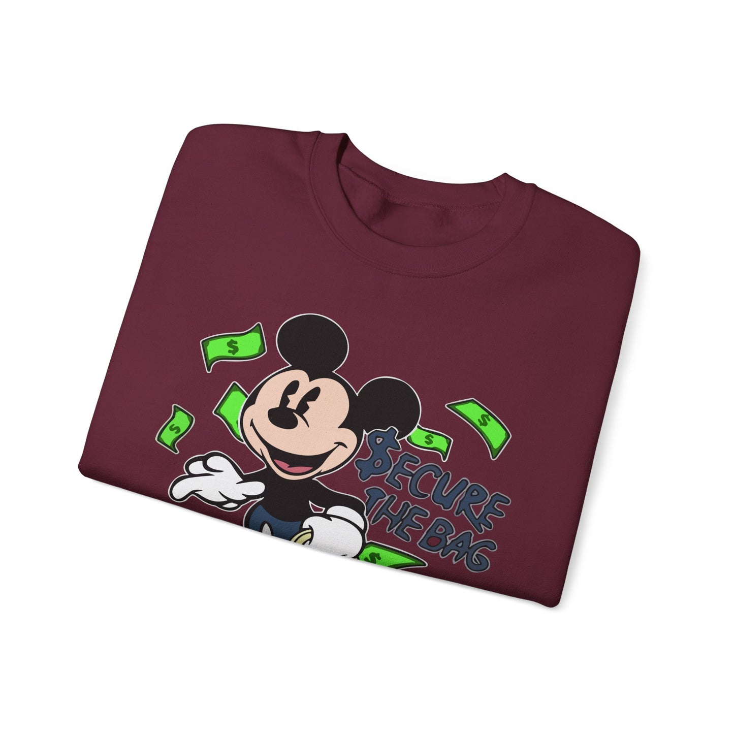 Unisex Sweatshirt - Secure the Bag Mickey Mouse Design