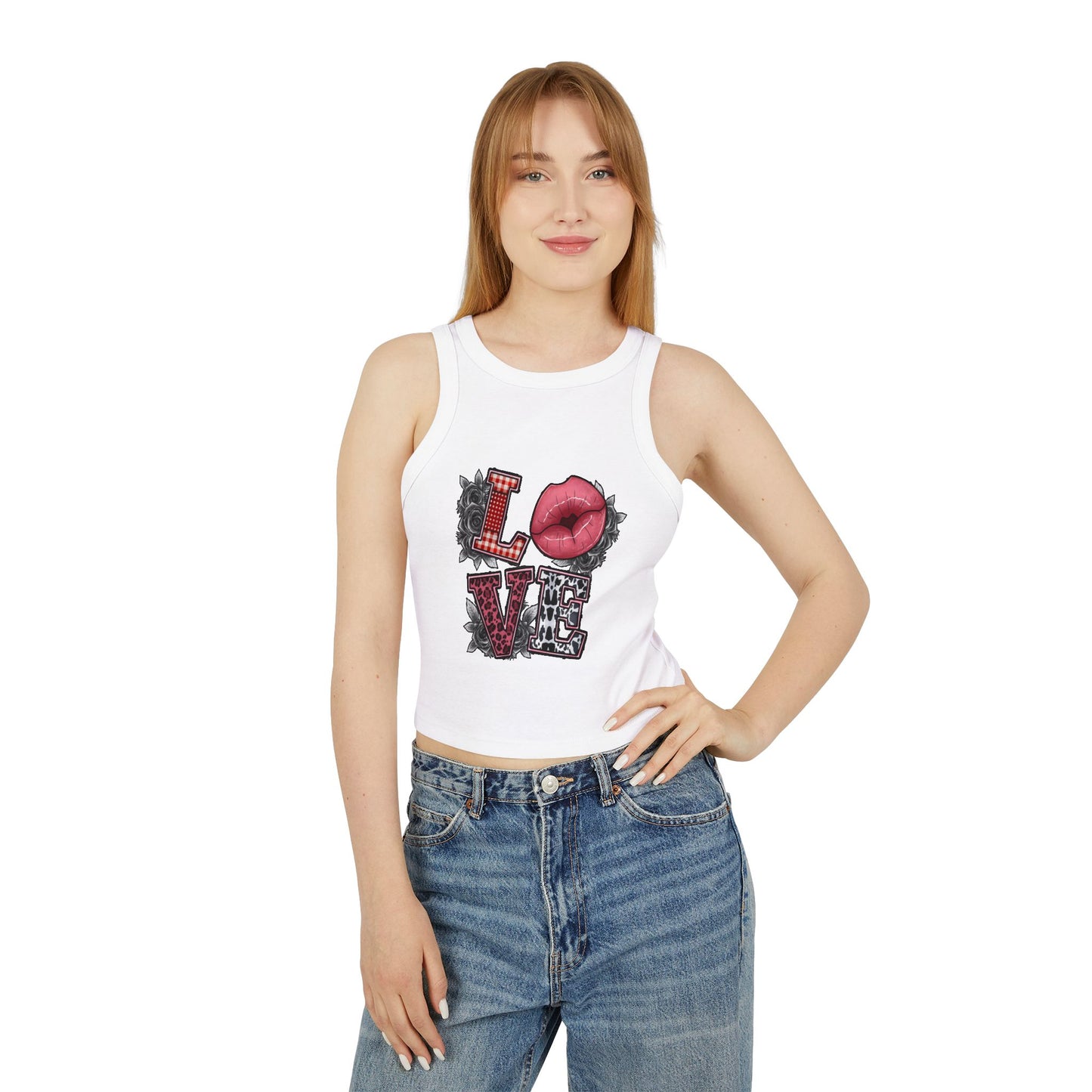 Micro Rib Racer Tank Top