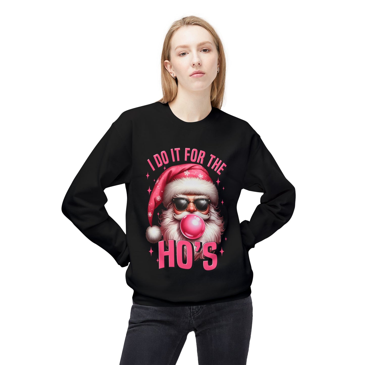 Santa Midweight Softstyle Fleece Crewneck Sweatshirt