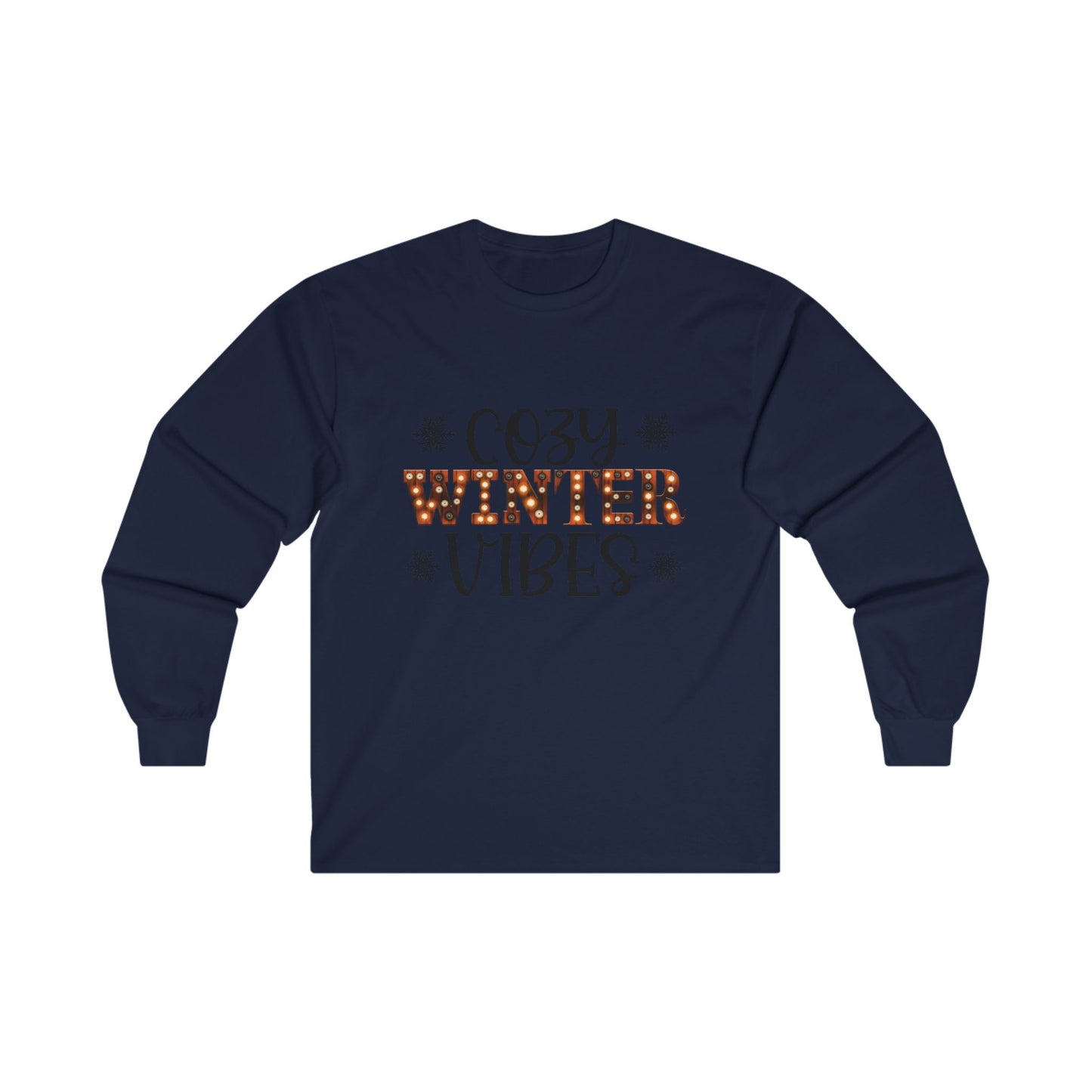 Cozy Winter Vibes Christmas Long Sleeve Tee