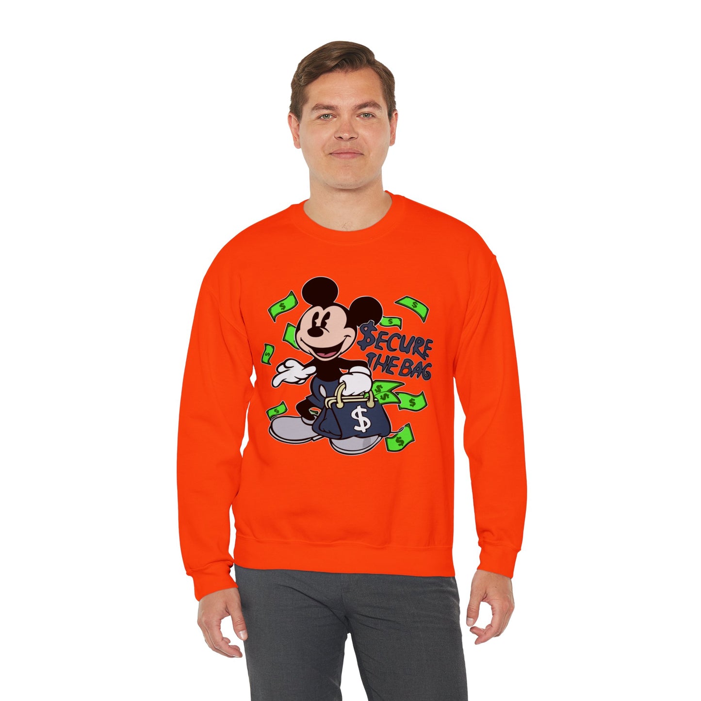 Unisex Sweatshirt - Secure the Bag Mickey Mouse Design