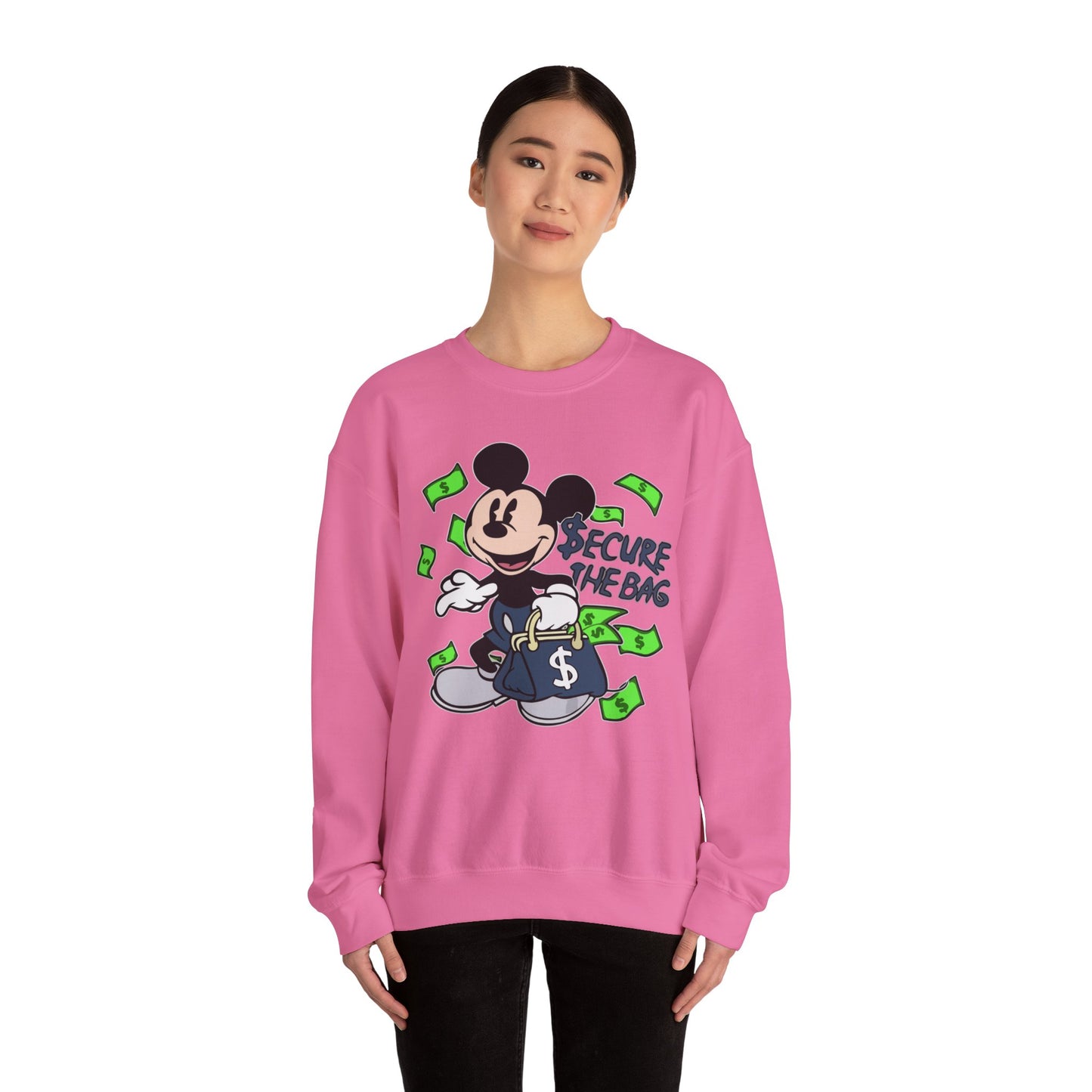 Unisex Sweatshirt - Secure the Bag Mickey Mouse Design