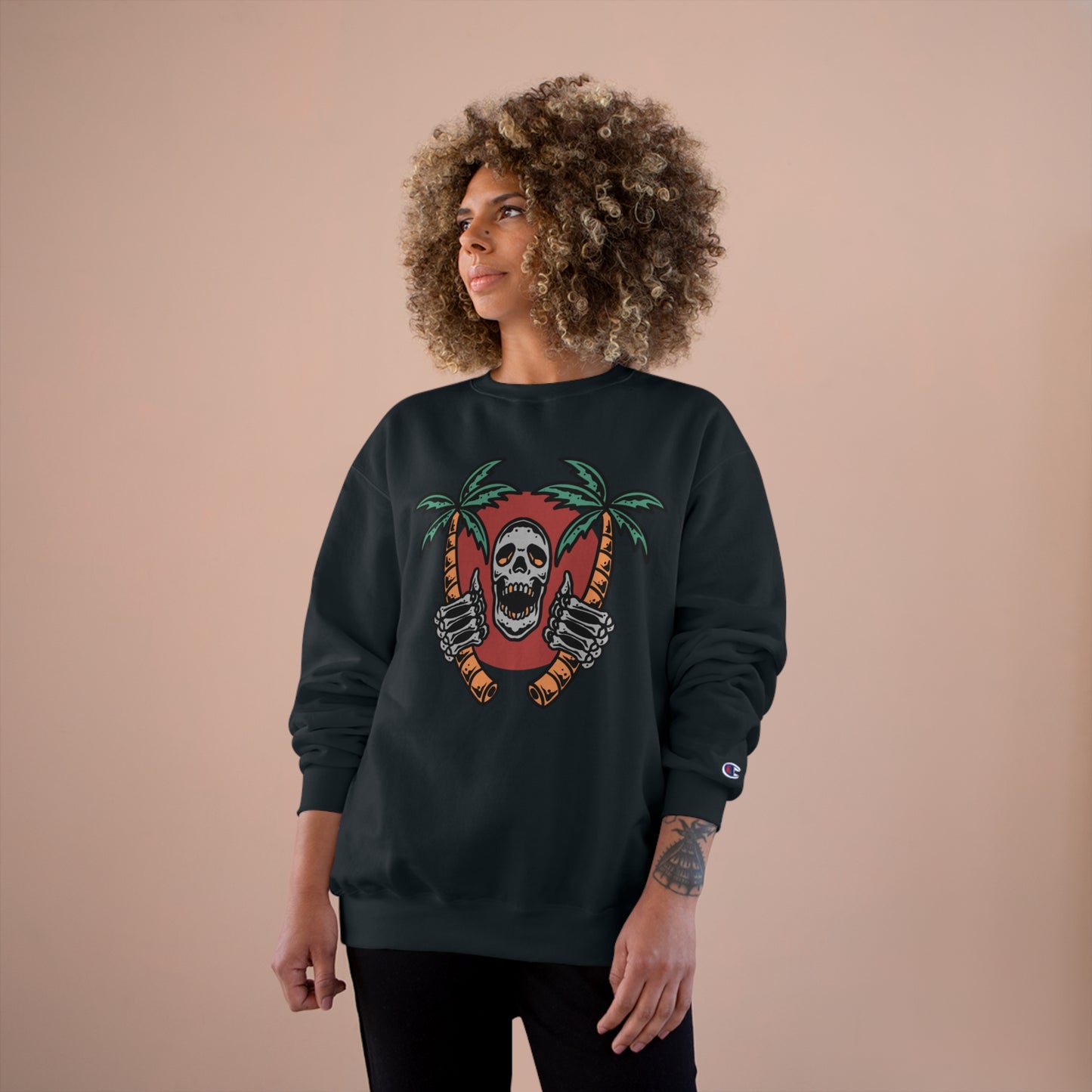 Skull Island Champion Sweatshirt - Cool and edgy graphic design for those who love unique style