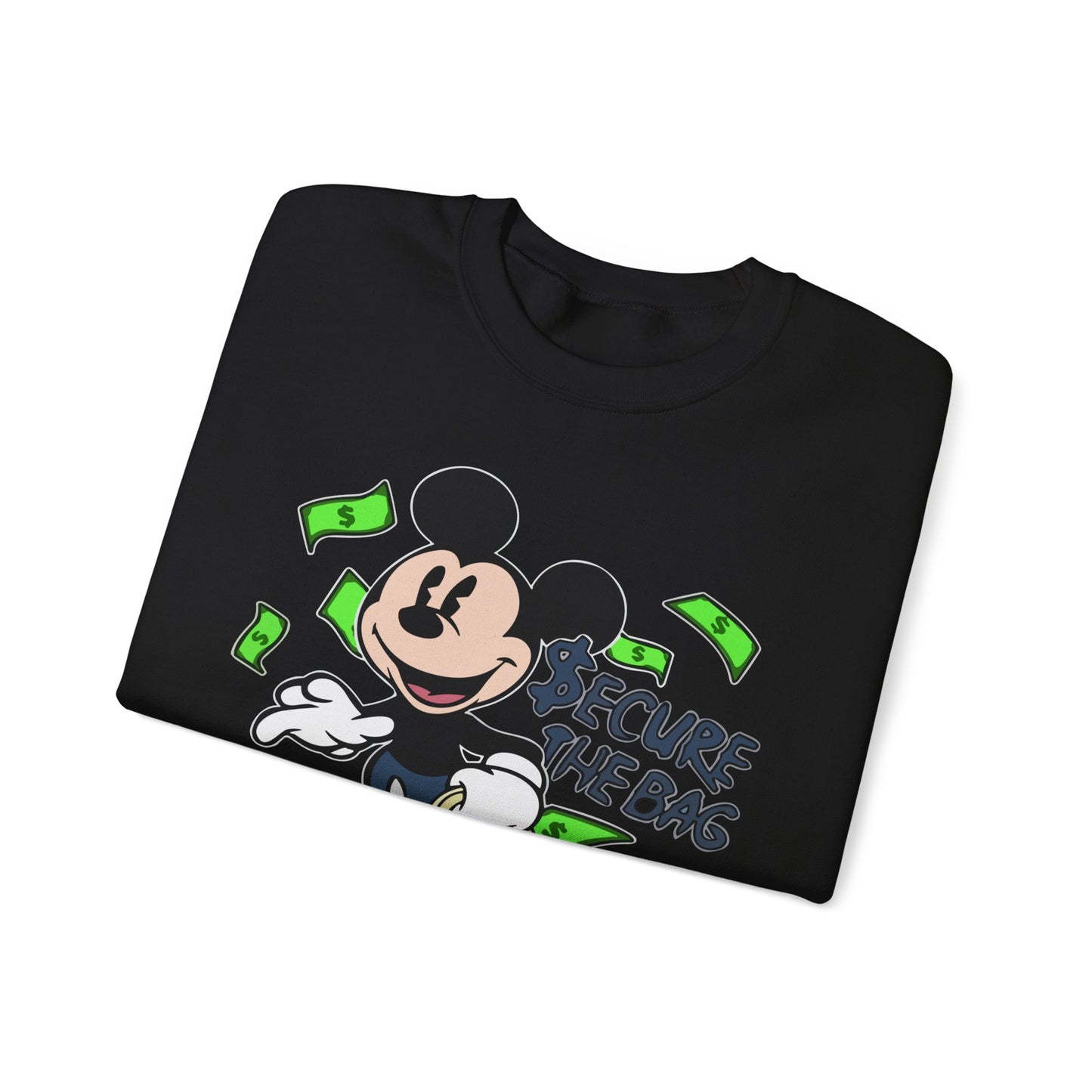 Unisex Sweatshirt - Secure the Bag Mickey Mouse Design