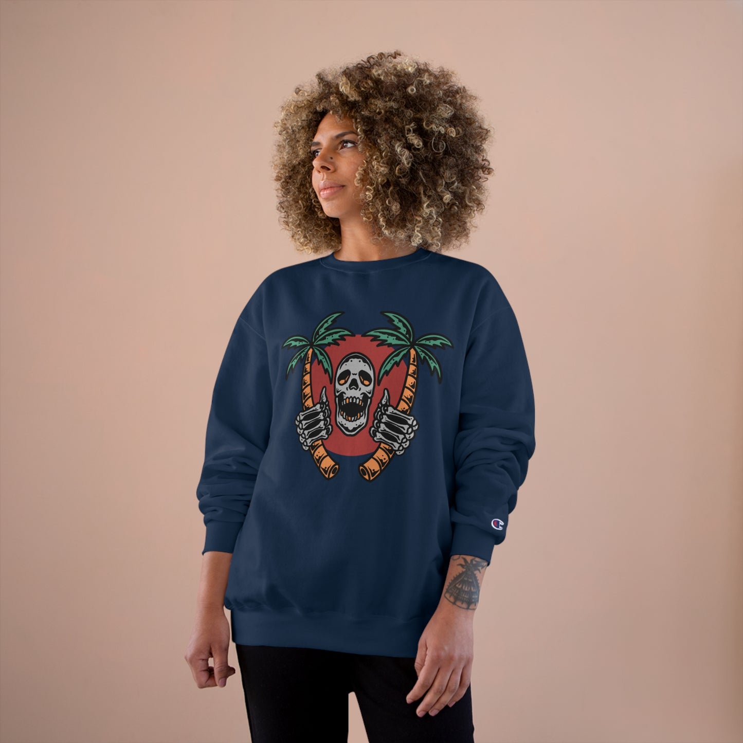 Skull Island Champion Sweatshirt - Cool and edgy graphic design for those who love unique style