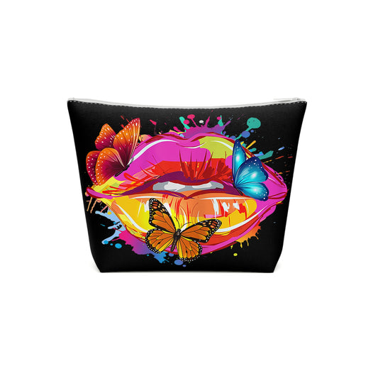 Pink Lips Cosmetic Bag
