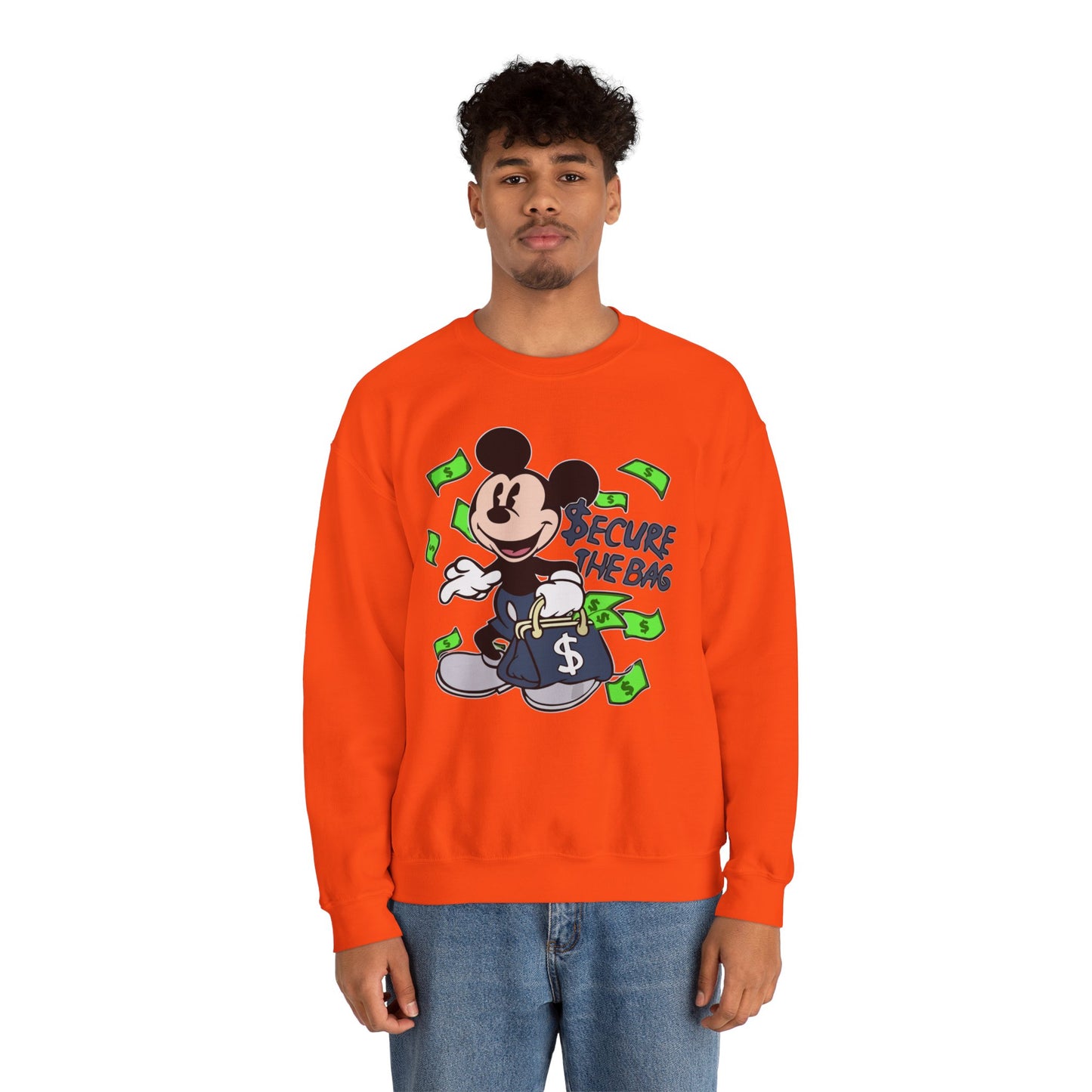 Unisex Sweatshirt - Secure the Bag Mickey Mouse Design