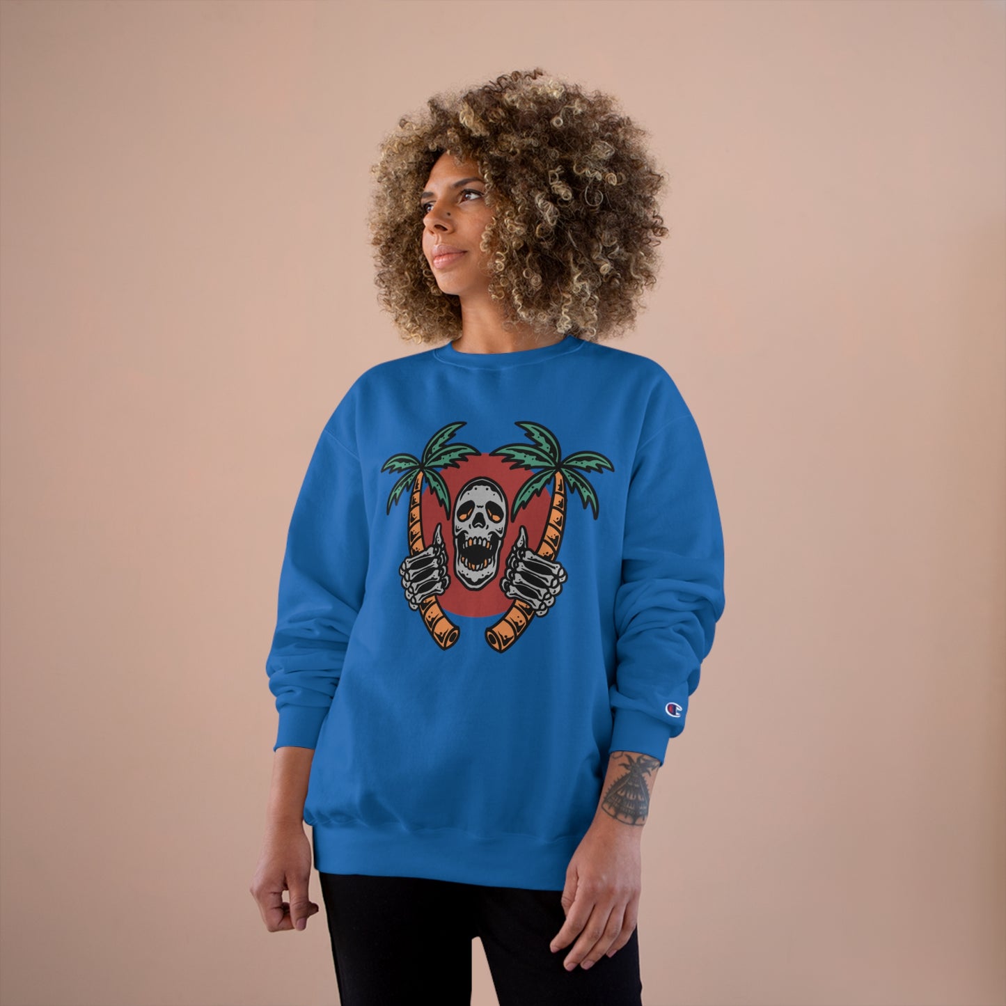 Skull Island Champion Sweatshirt - Cool and edgy graphic design for those who love unique style