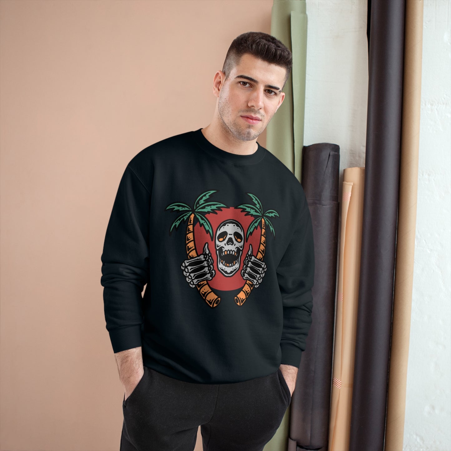 Skull Island Champion Sweatshirt - Cool and edgy graphic design for those who love unique style