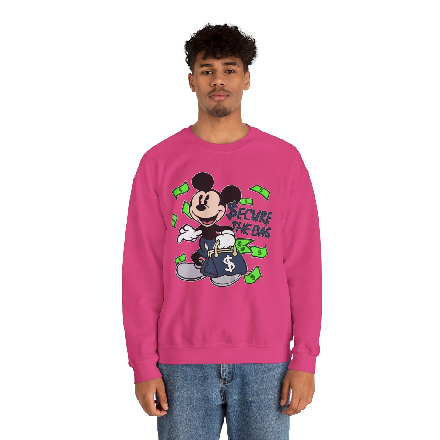 Unisex Sweatshirt - Secure the Bag Mickey Mouse Design