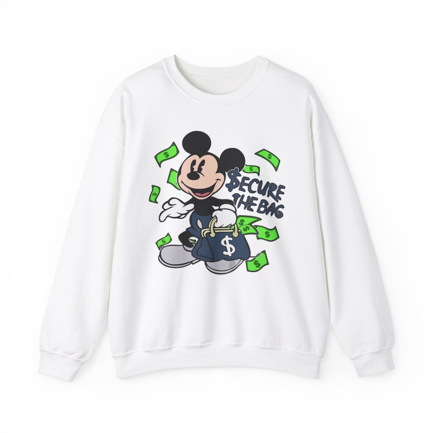 Unisex Sweatshirt - Secure the Bag Mickey Mouse Design