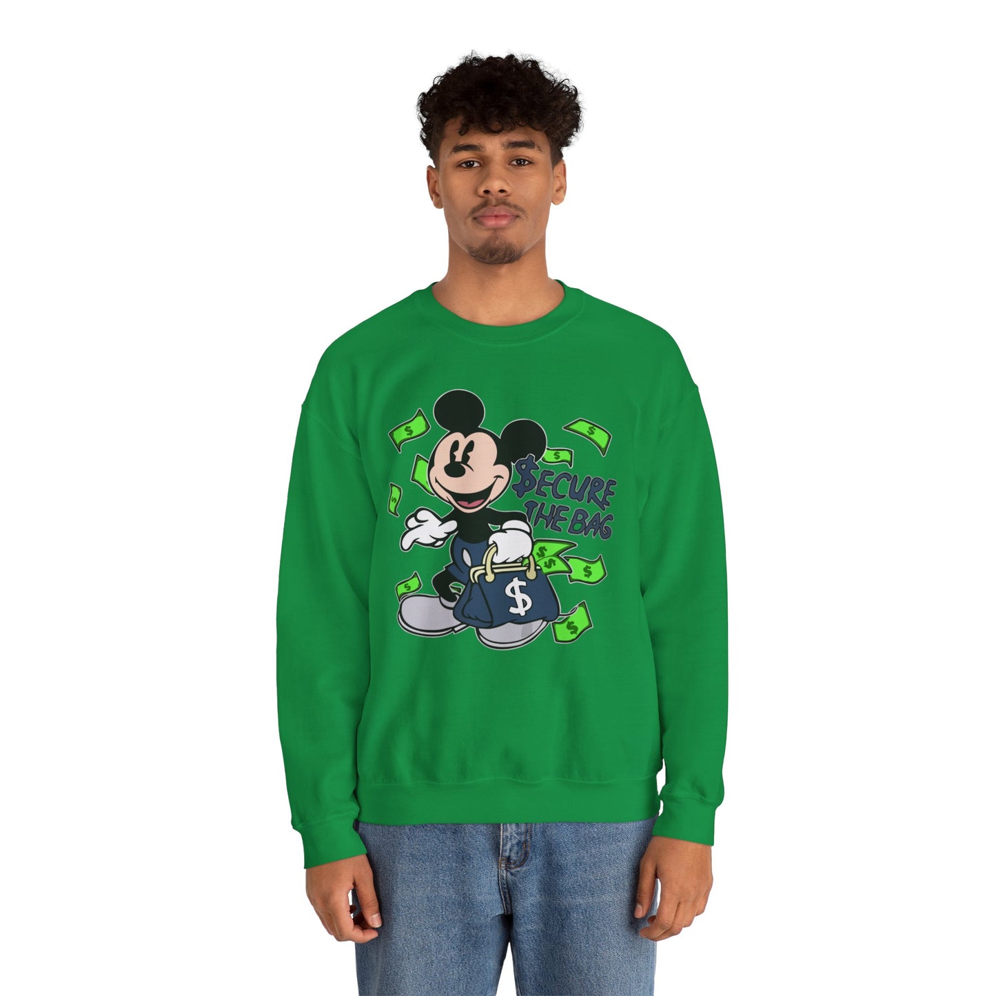 Unisex Sweatshirt - Secure the Bag Mickey Mouse Design