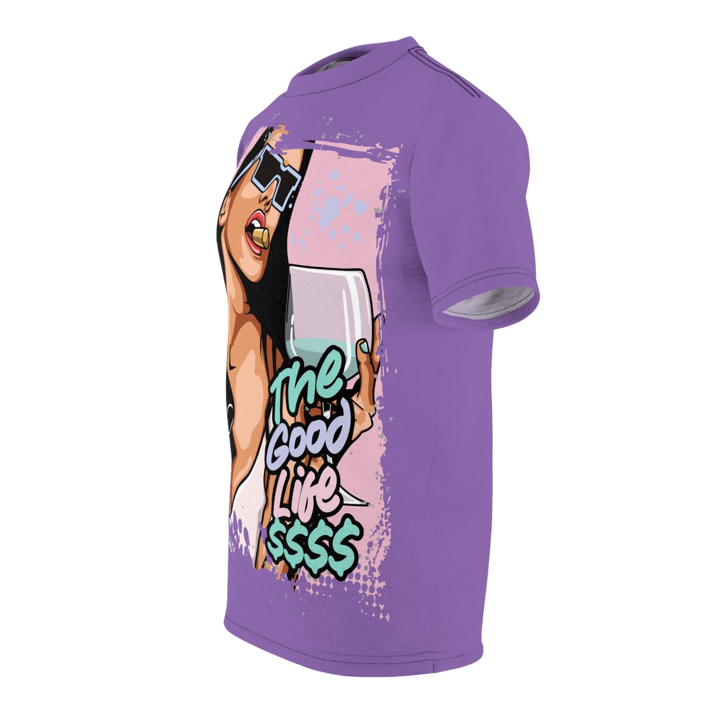 The Good Life Cut & Sew Tee - Fun Graphic Tee for Trendsetters