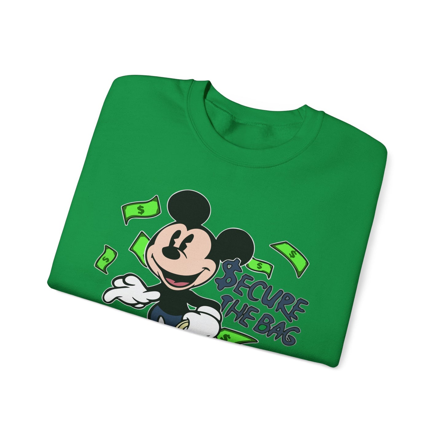 Unisex Sweatshirt - Secure the Bag Mickey Mouse Design