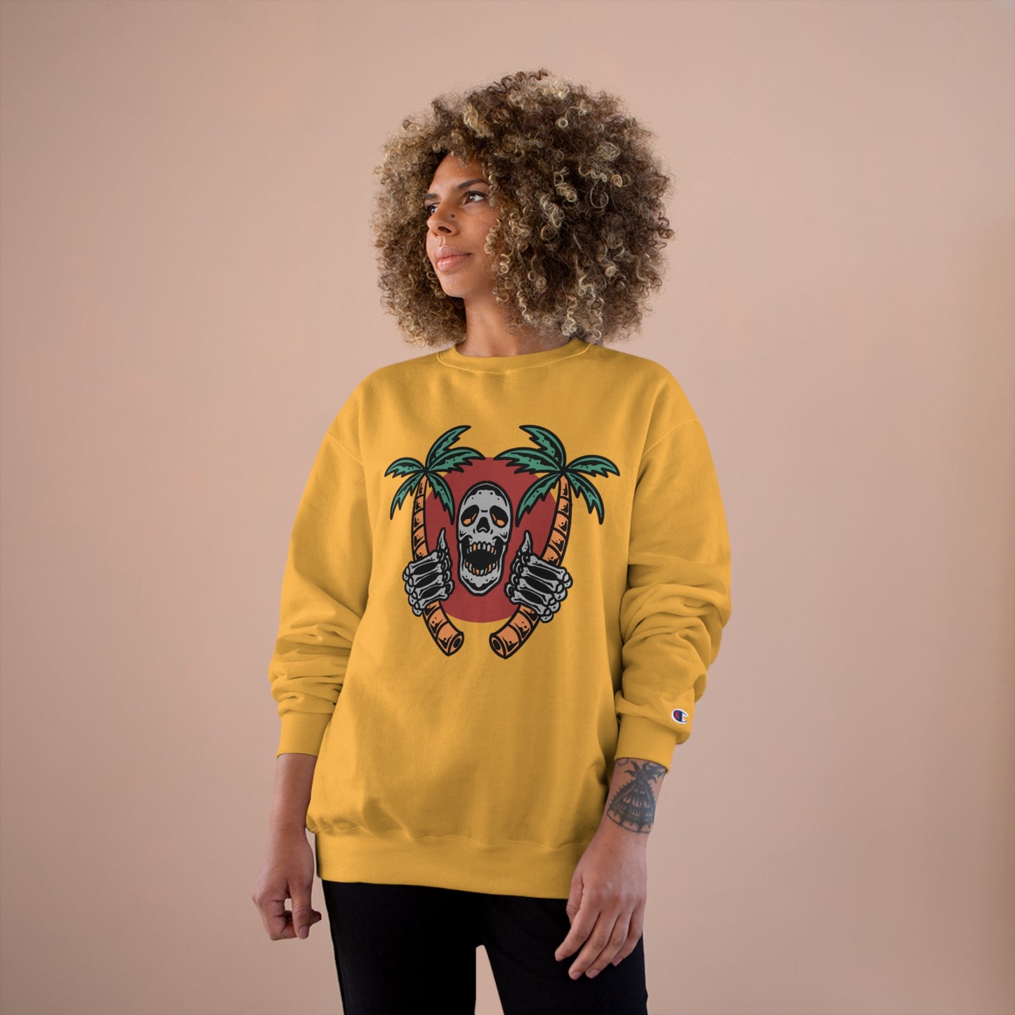 Skull Island Champion Sweatshirt - Cool and edgy graphic design for those who love unique style