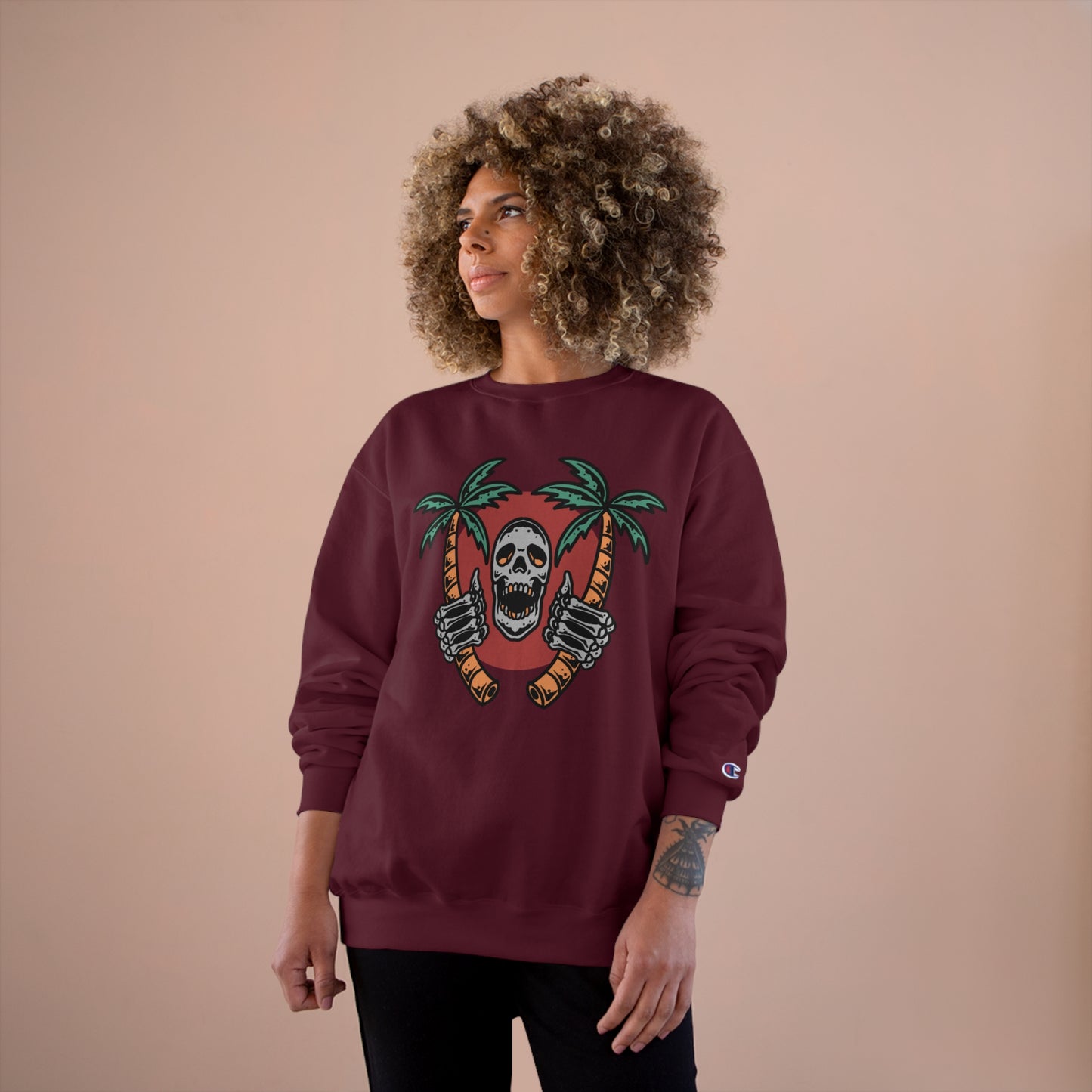 Skull Island Champion Sweatshirt - Cool and edgy graphic design for those who love unique style