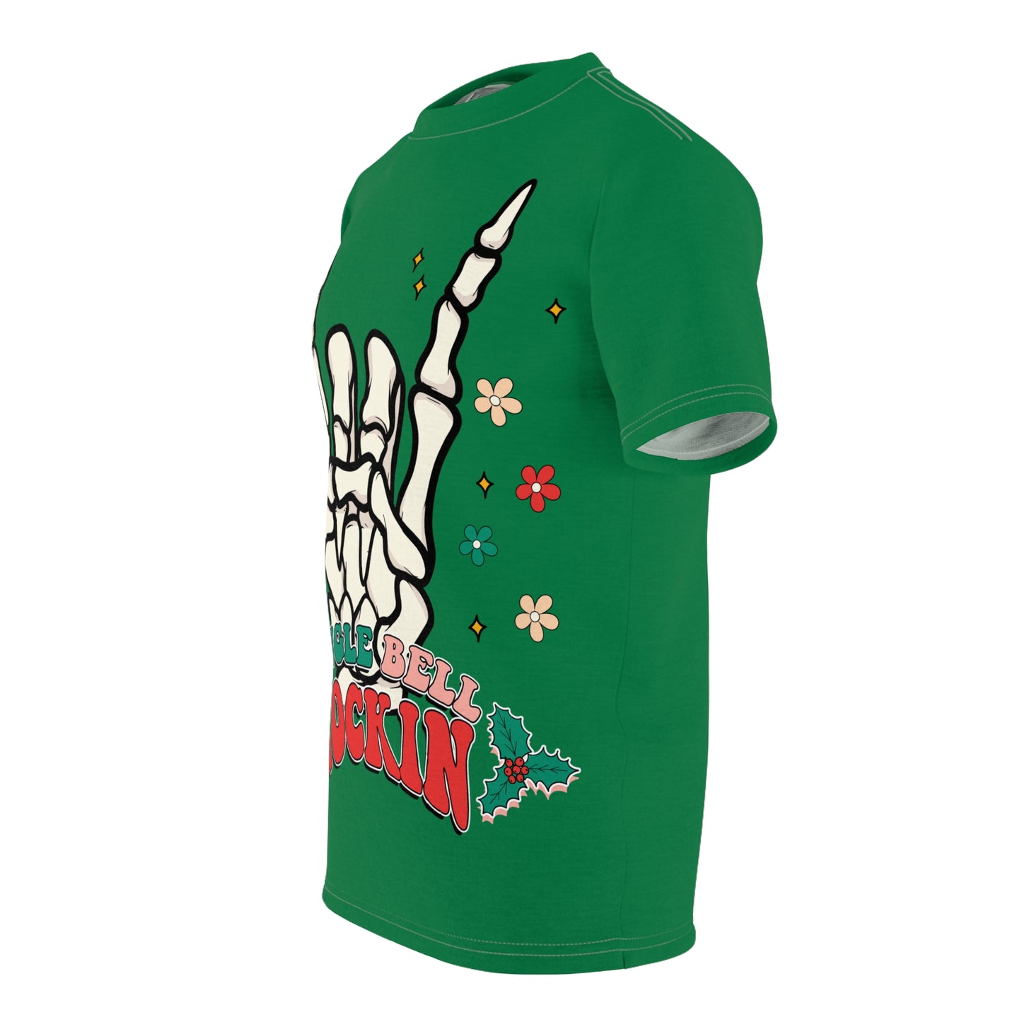 T-Shirt - Jingle Bell Rock Skeleton Hand Design