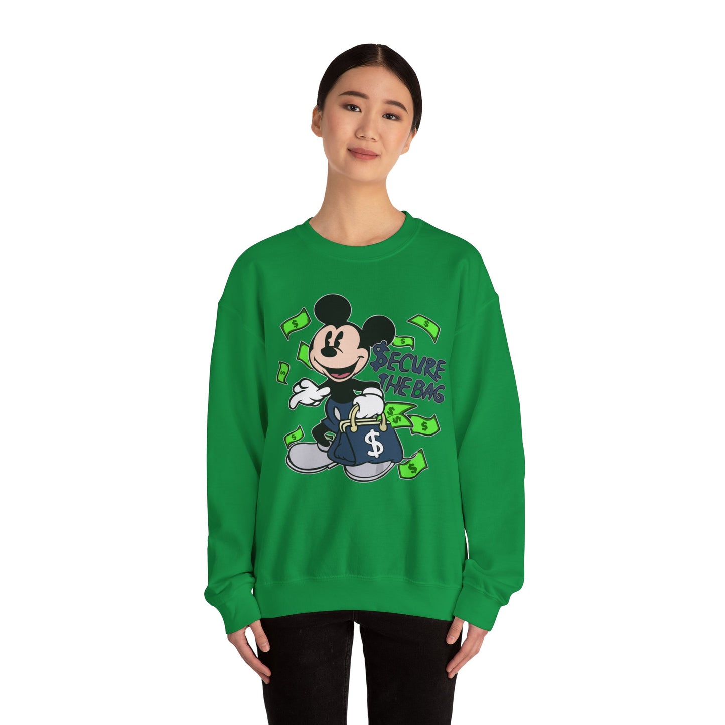 Unisex Sweatshirt - Secure the Bag Mickey Mouse Design