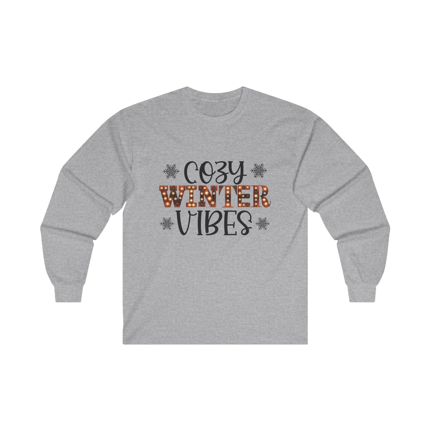 Cozy Winter Vibes Christmas Long Sleeve Tee