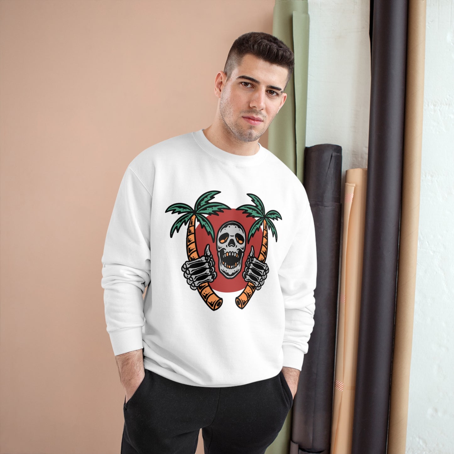 Skull Island Champion Sweatshirt - Cool and edgy graphic design for those who love unique style