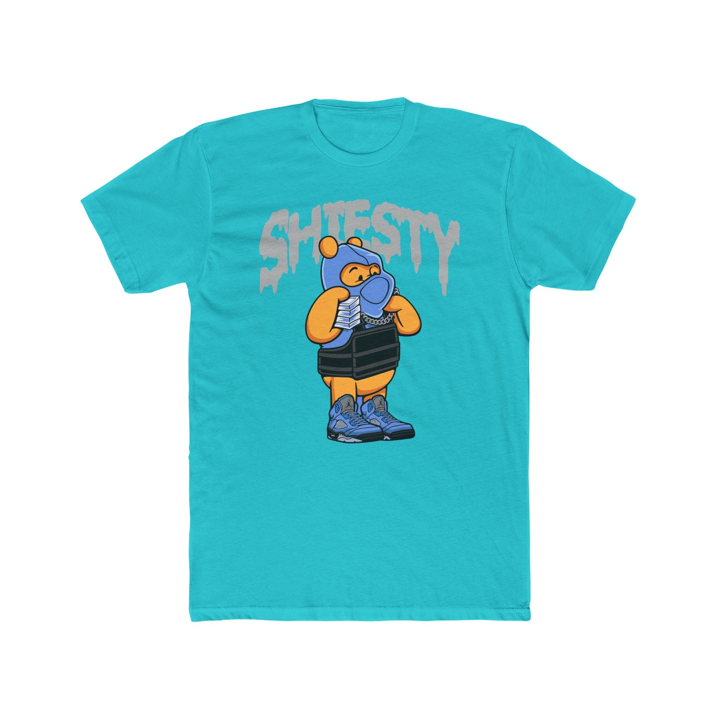 Fun Unisex Cotton Crew Tee with 'Shiesty' Design - Vibrant Graphic Tee for Casual Wear