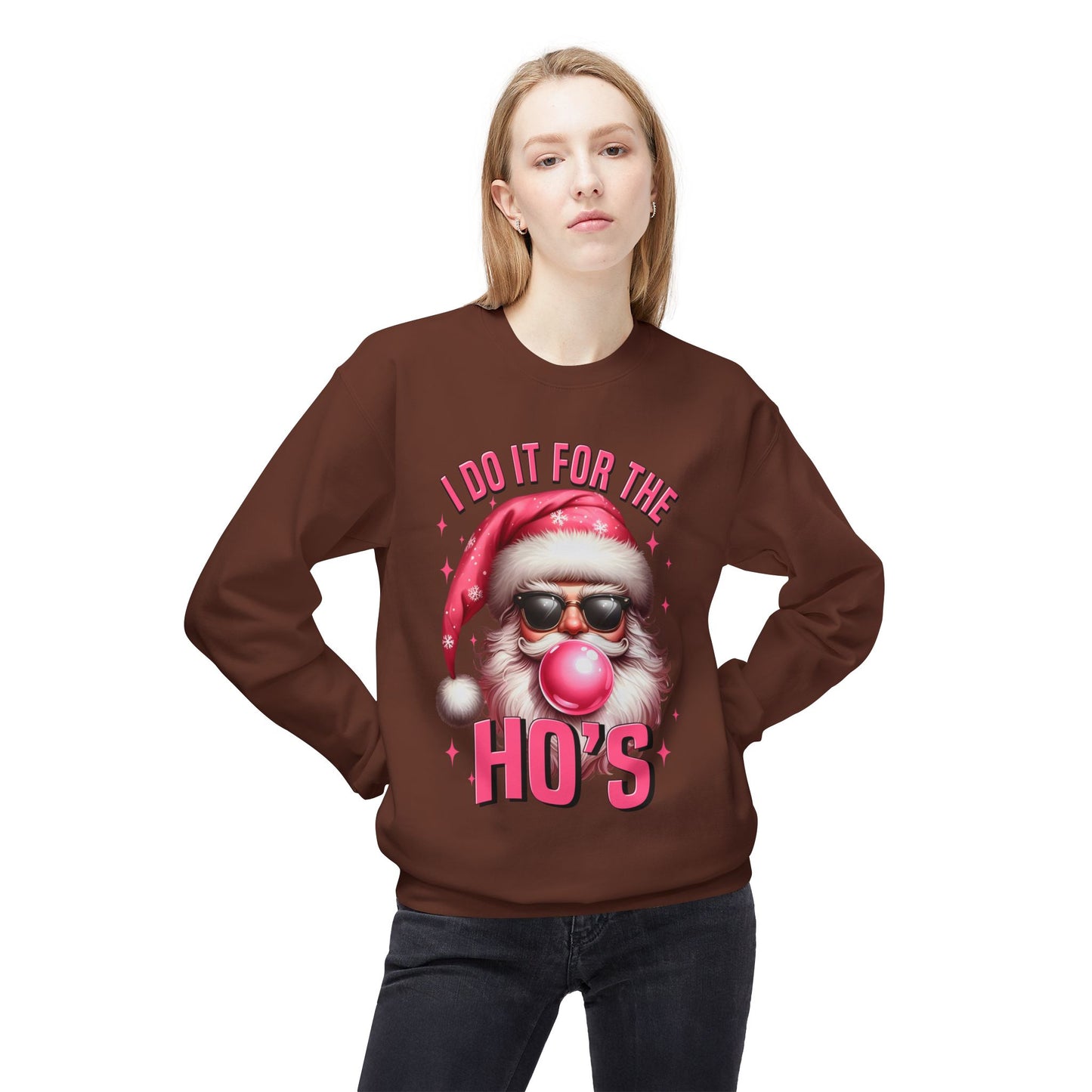 Santa Midweight Softstyle Fleece Crewneck Sweatshirt