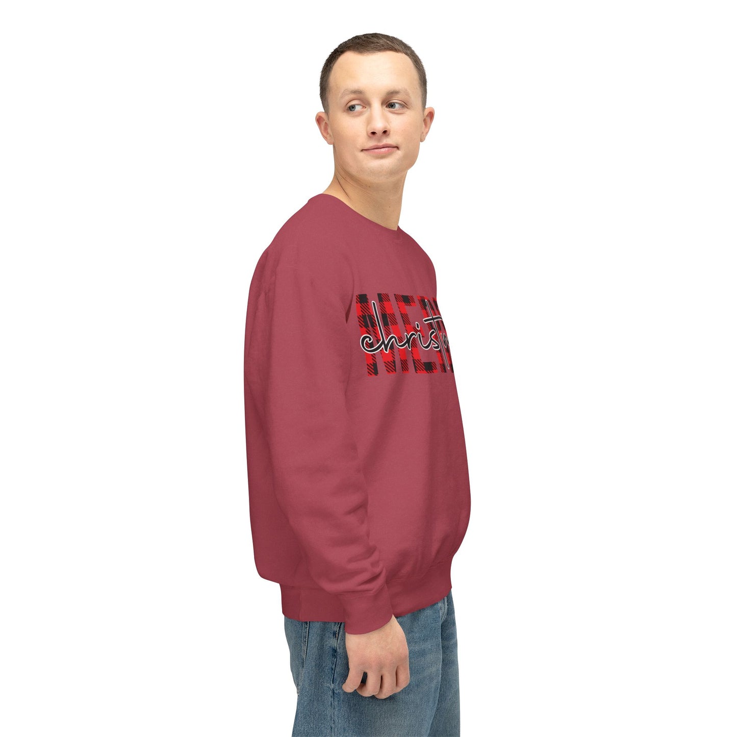 Merry Christmas Unisex Lightweight Crewneck Sweatshirt