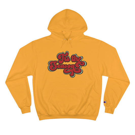 Festive Champion Hoodie - 'Tis the Season Christmas Sweatshirt