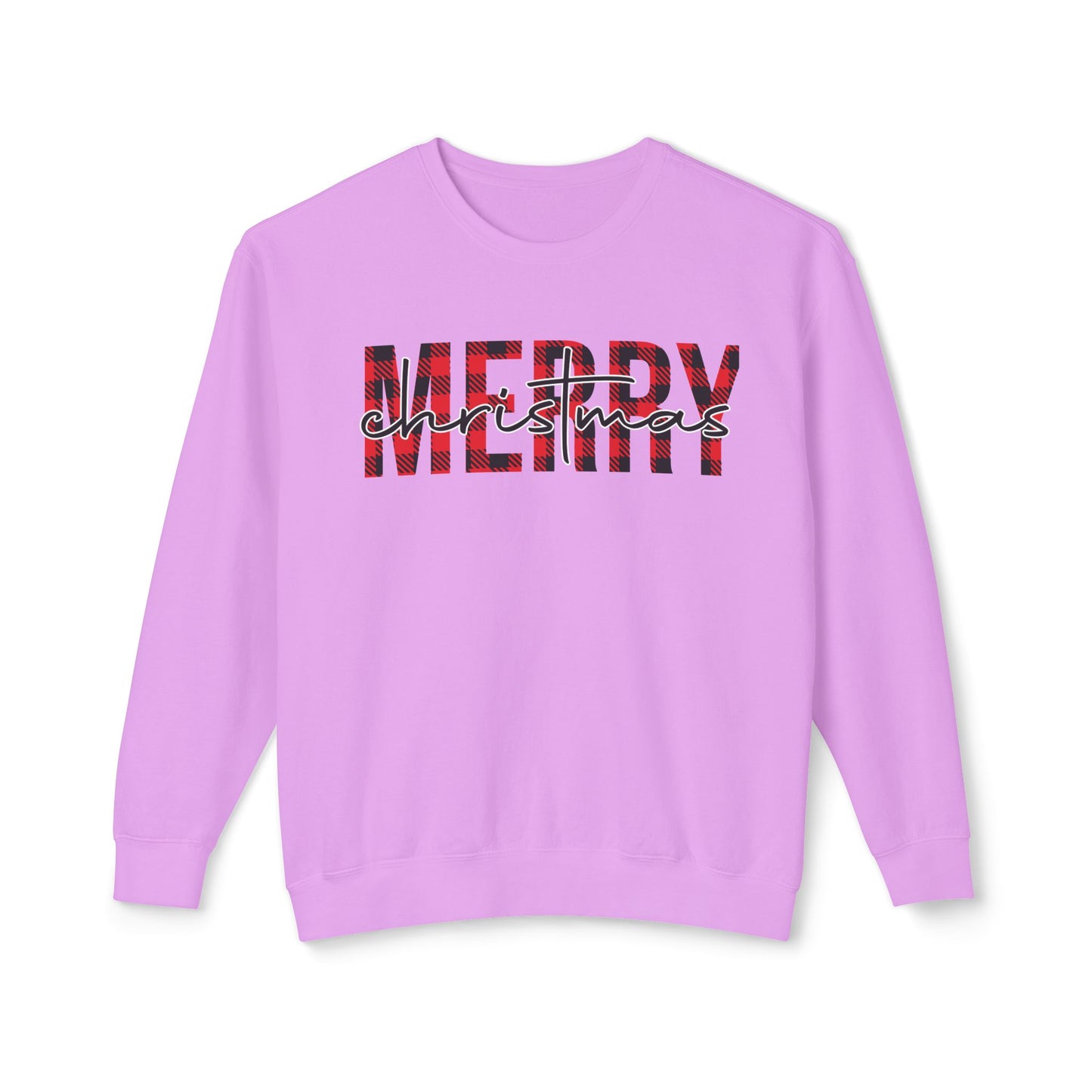 Merry Christmas Unisex Lightweight Crewneck Sweatshirt
