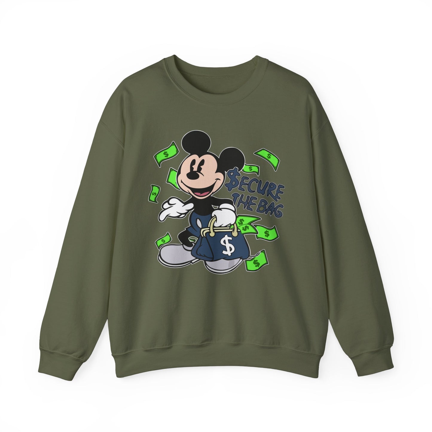 Unisex Sweatshirt - Secure the Bag Mickey Mouse Design
