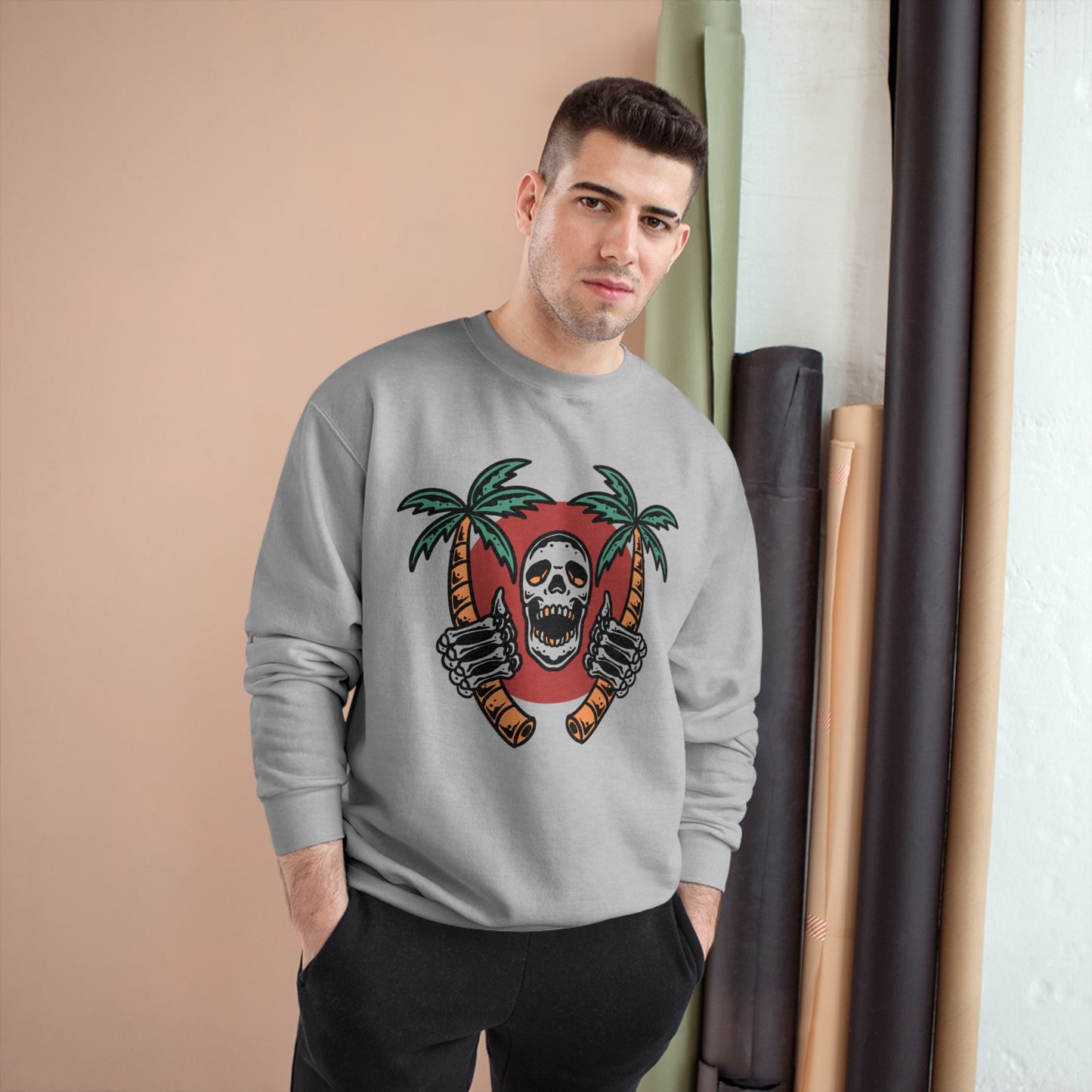 Skull Island Champion Sweatshirt - Cool and edgy graphic design for those who love unique style