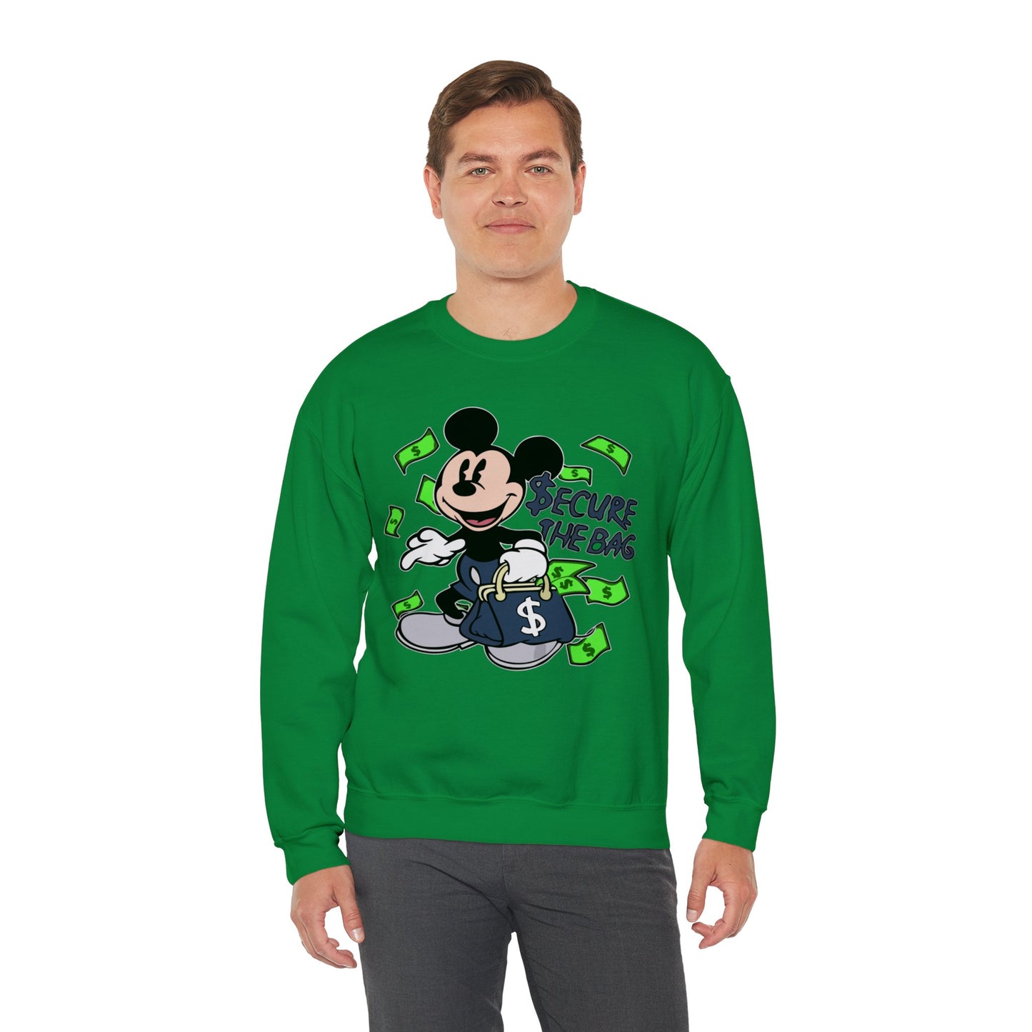 Unisex Sweatshirt - Secure the Bag Mickey Mouse Design