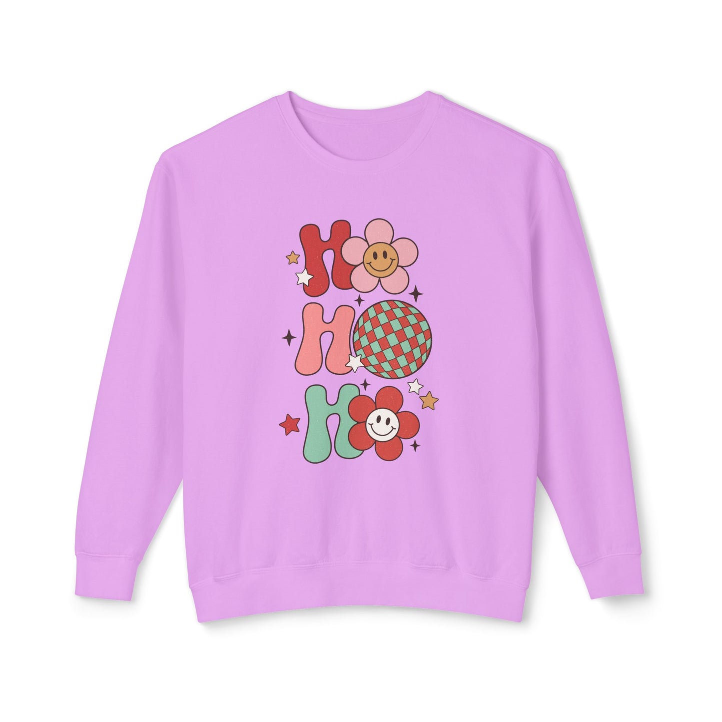 Festive Unisex Crewneck Sweatshirt - 'Ho Ho Ho' & 'Holly Jolly Babe' Design