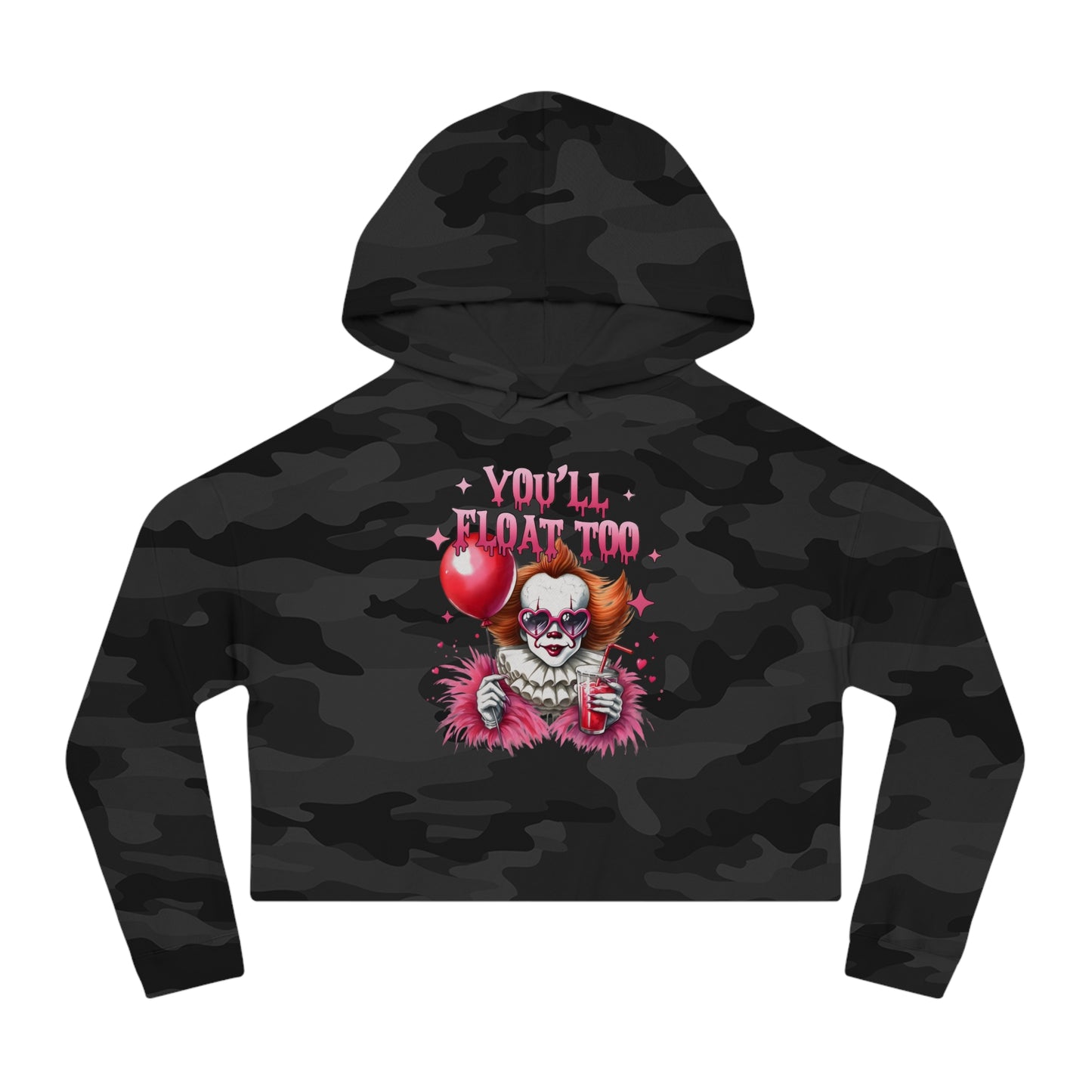 Halloween Cropped Hooded Sweatshirt