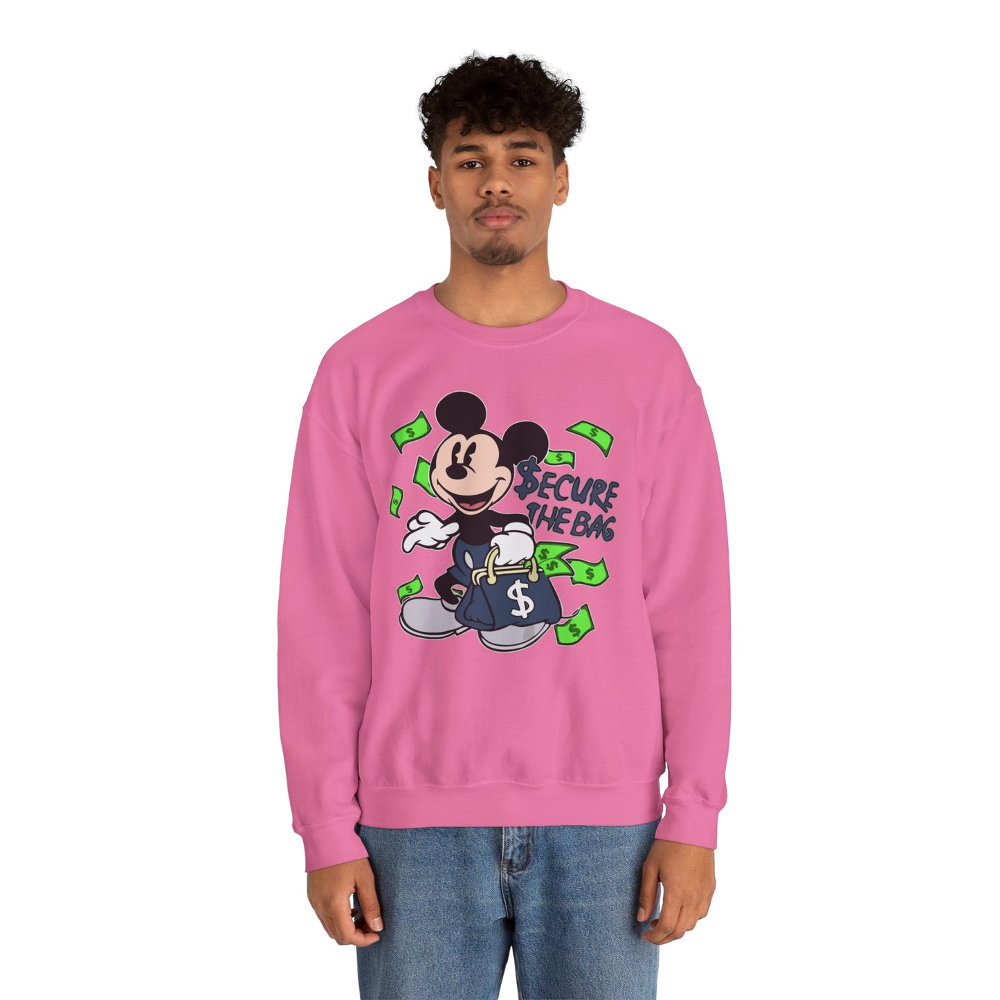 Unisex Sweatshirt - Secure the Bag Mickey Mouse Design