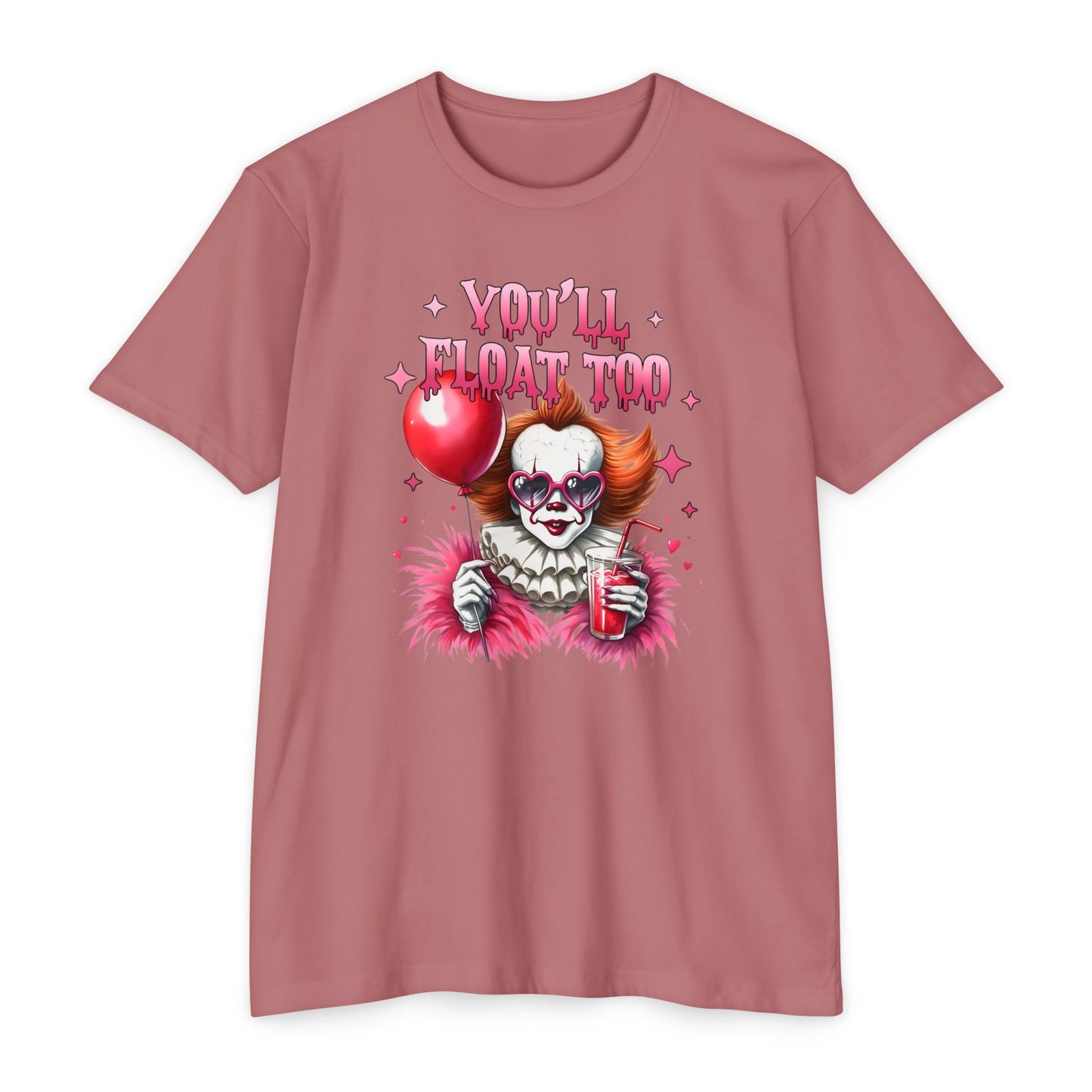 Spooky CVC Jersey T-Shirt - "You'll Float Too" Horror Tee