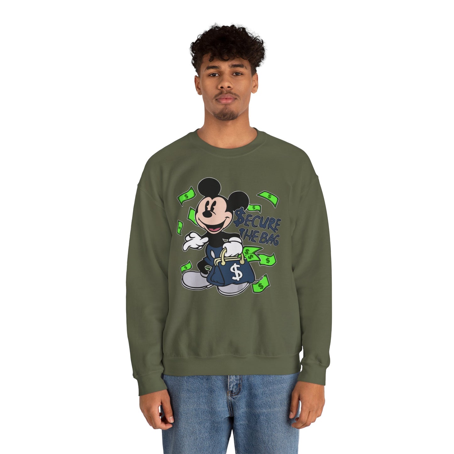Unisex Sweatshirt - Secure the Bag Mickey Mouse Design