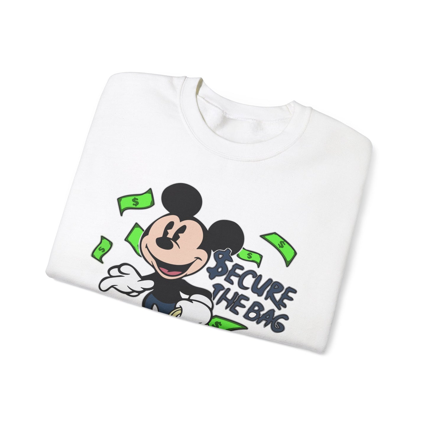 Unisex Sweatshirt - Secure the Bag Mickey Mouse Design