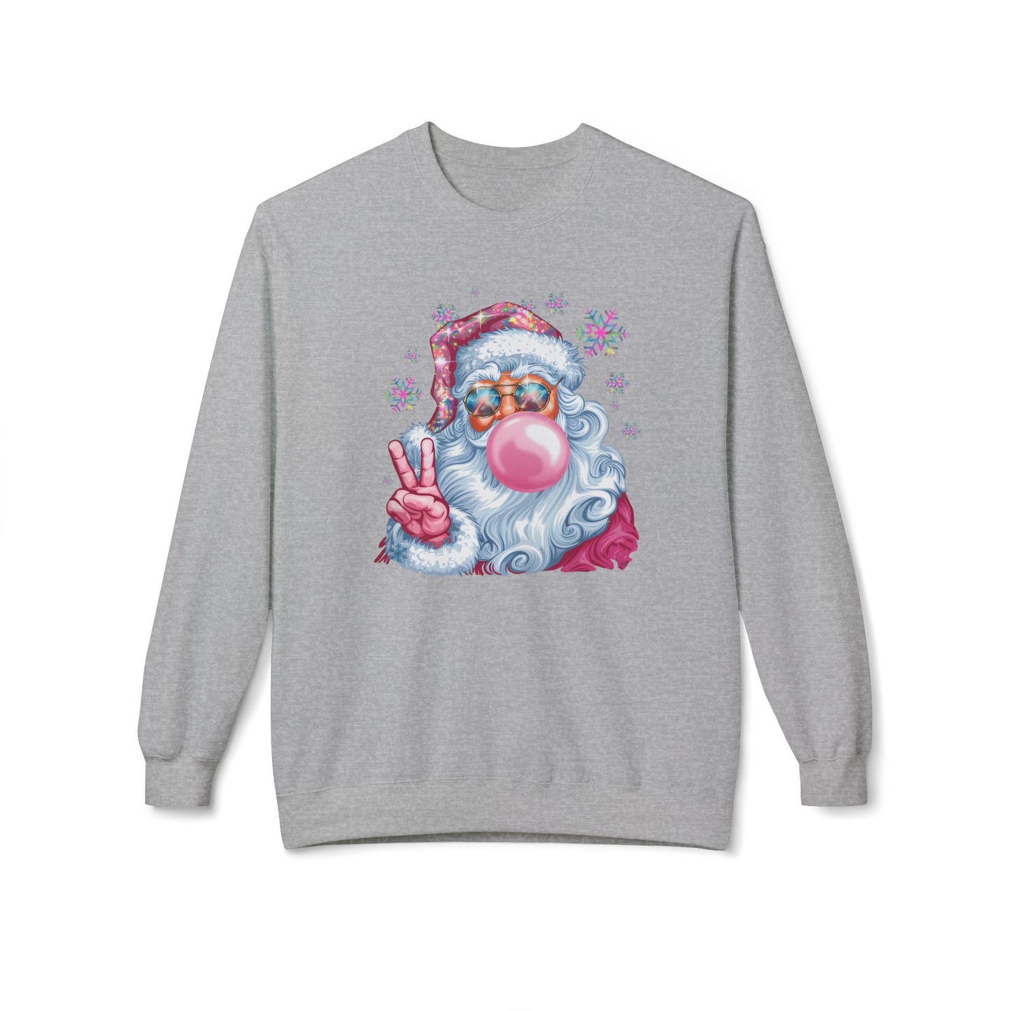 Santa Claus Midweight Softstyle Fleece Crewneck Sweatshirt