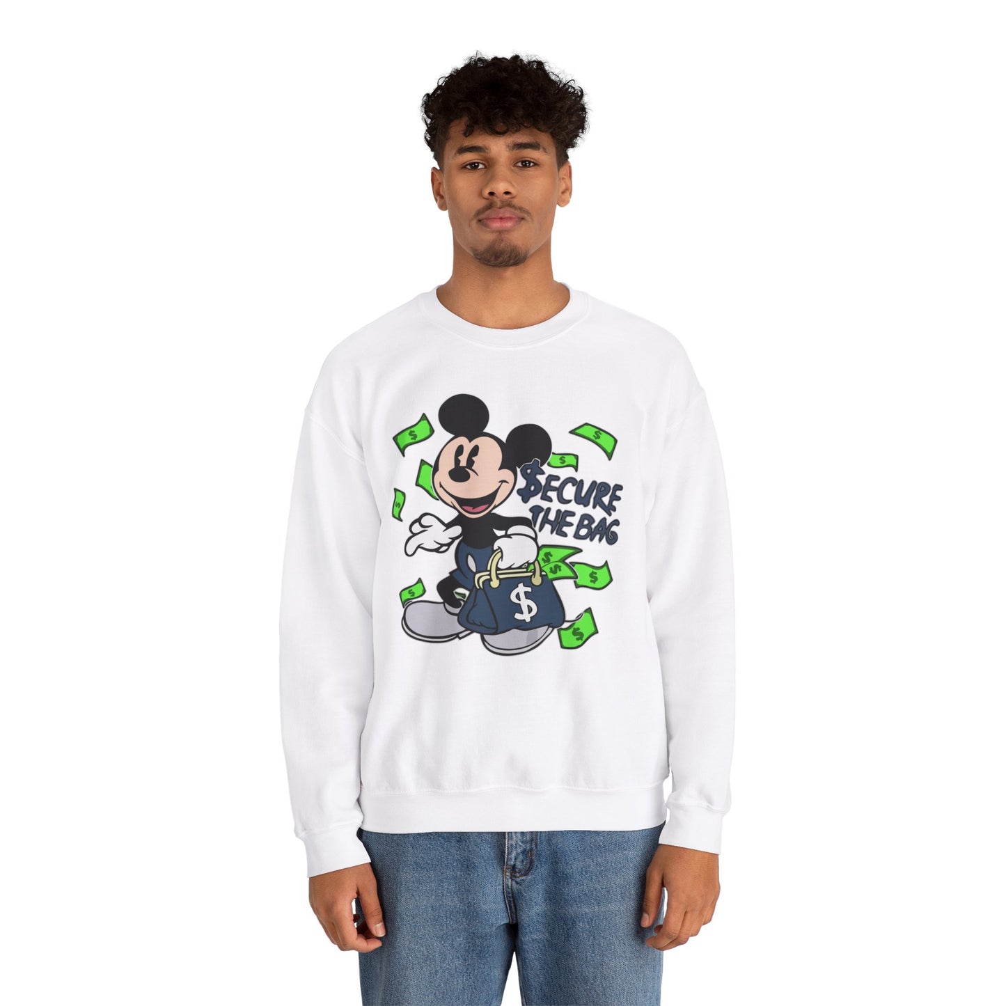 Unisex Sweatshirt - Secure the Bag Mickey Mouse Design