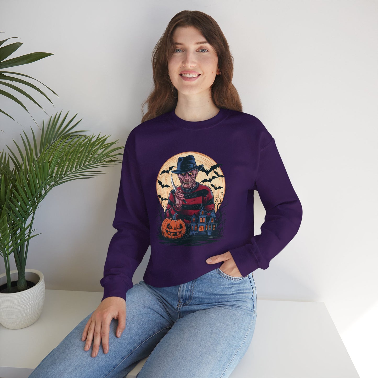 Halloween Freddy Krueger Crewneck Sweatshirt - Unisex