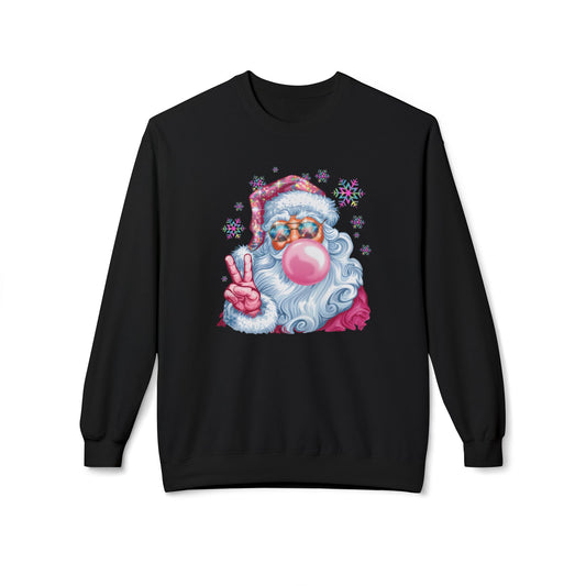 Santa Claus Midweight Softstyle Fleece Crewneck Sweatshirt