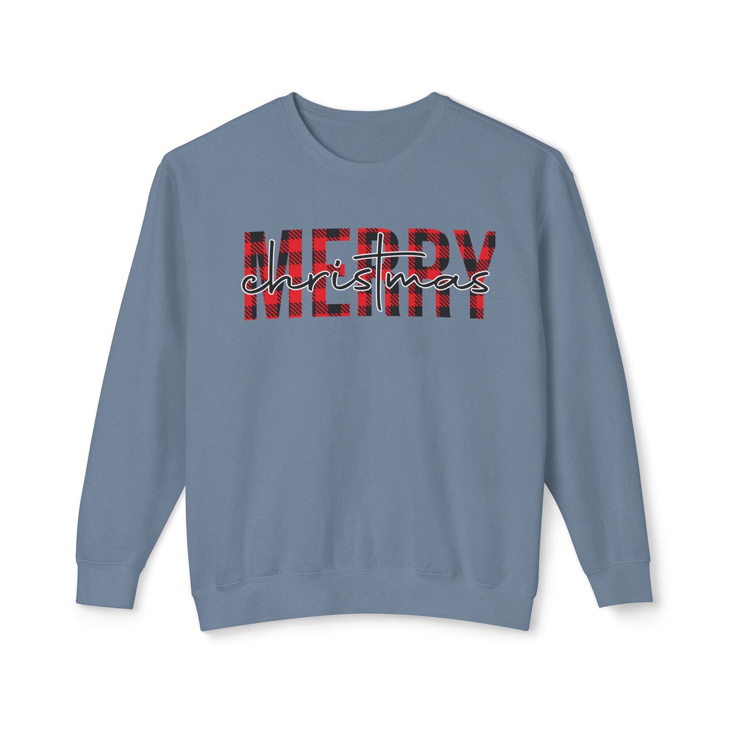 Merry Christmas Unisex Lightweight Crewneck Sweatshirt