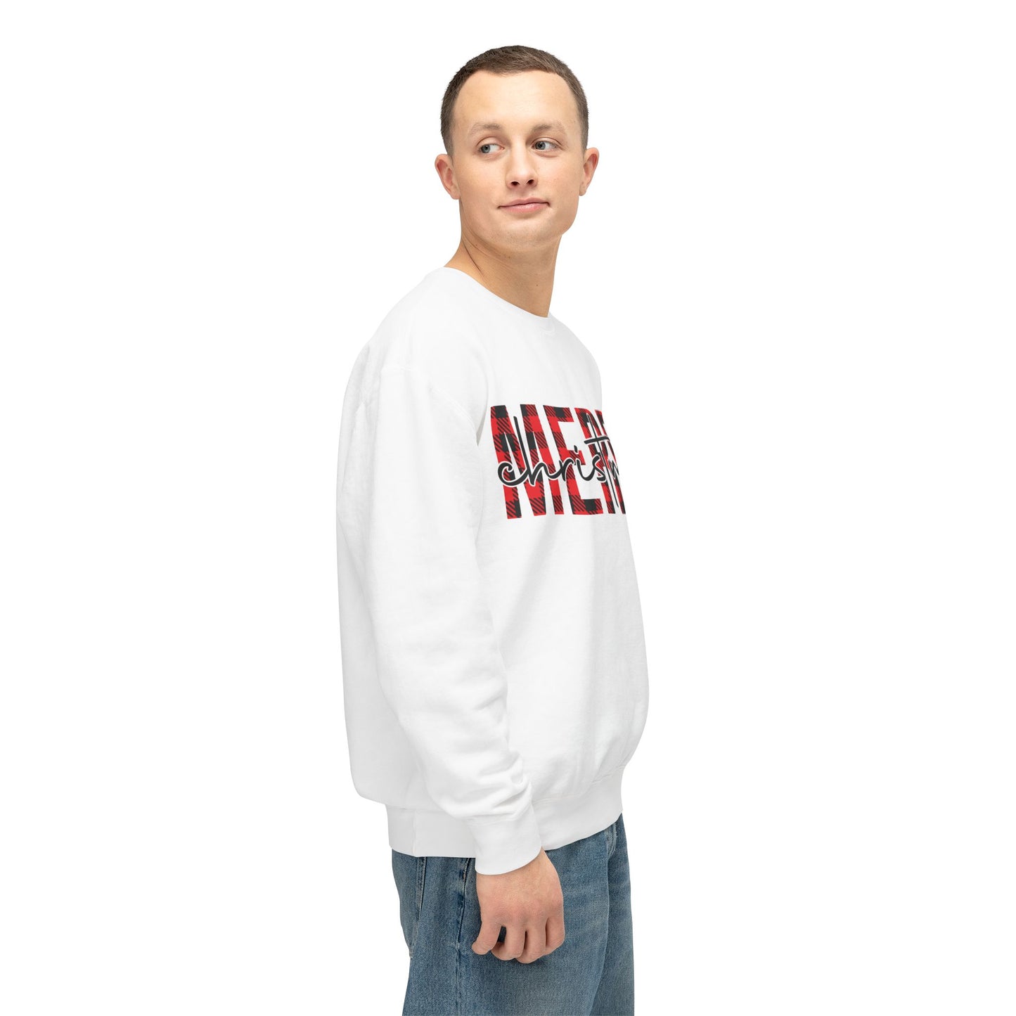 Merry Christmas Unisex Lightweight Crewneck Sweatshirt