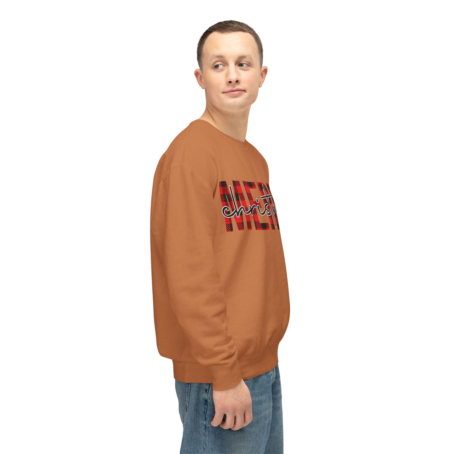 Merry Christmas Unisex Lightweight Crewneck Sweatshirt