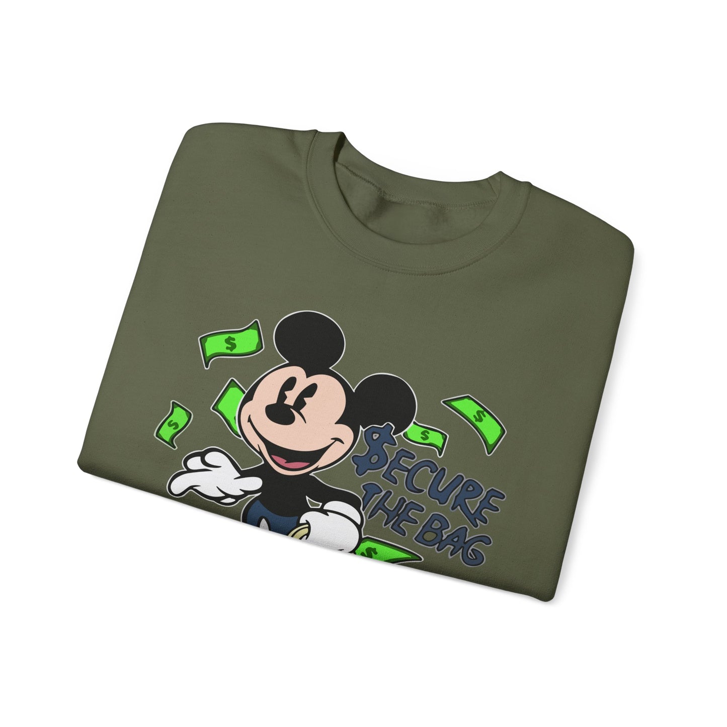 Unisex Sweatshirt - Secure the Bag Mickey Mouse Design
