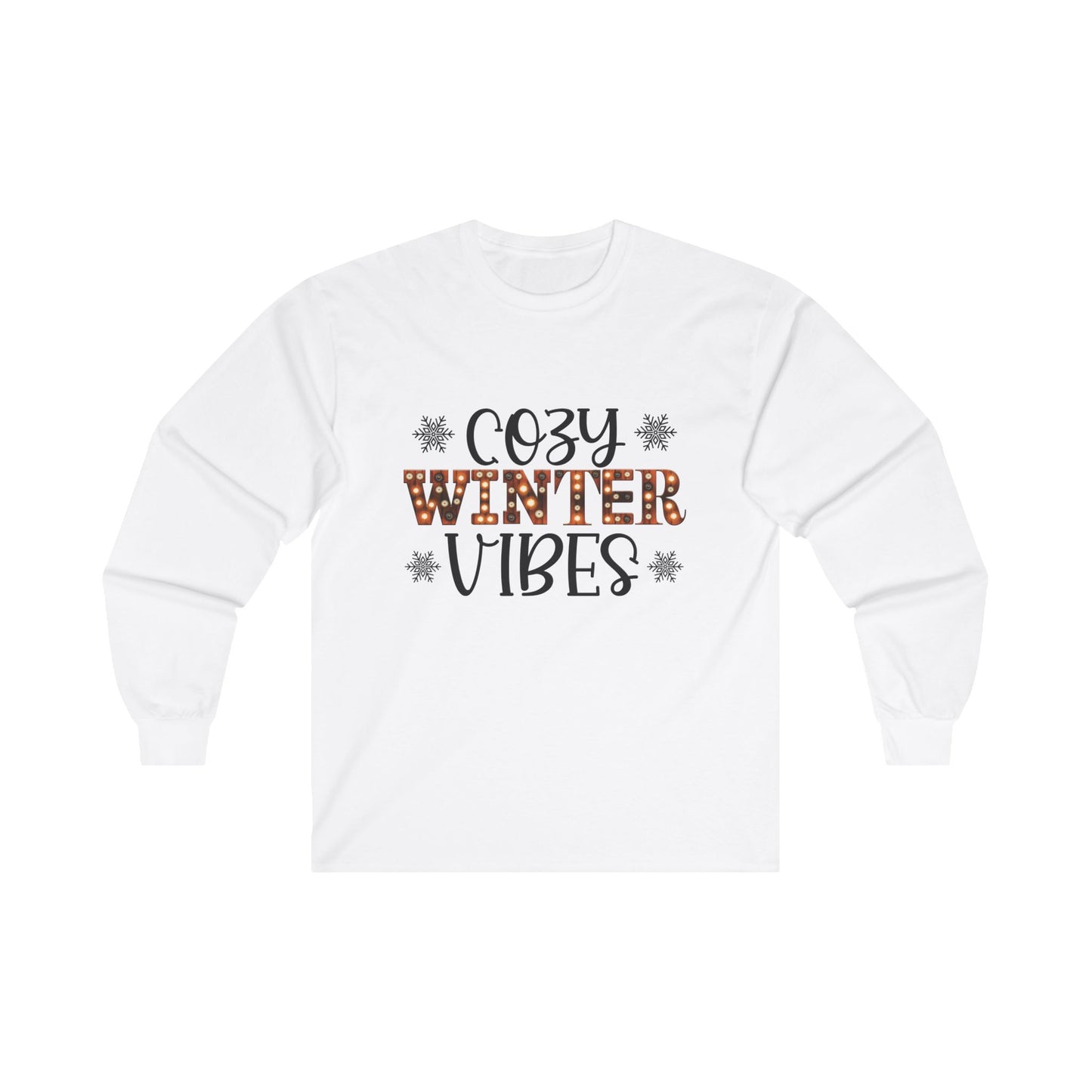 Cozy Winter Vibes Christmas Long Sleeve Tee