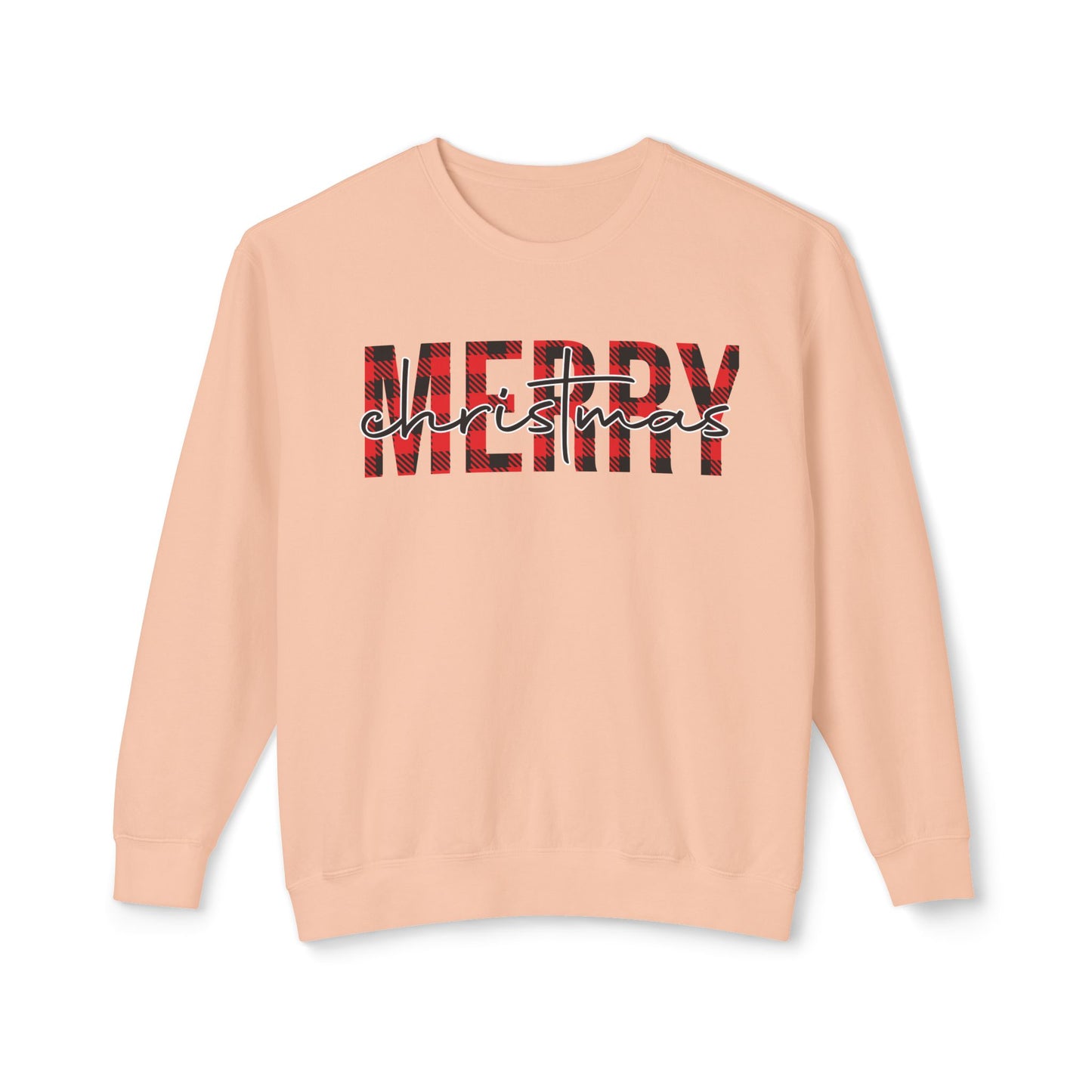 Merry Christmas Unisex Lightweight Crewneck Sweatshirt