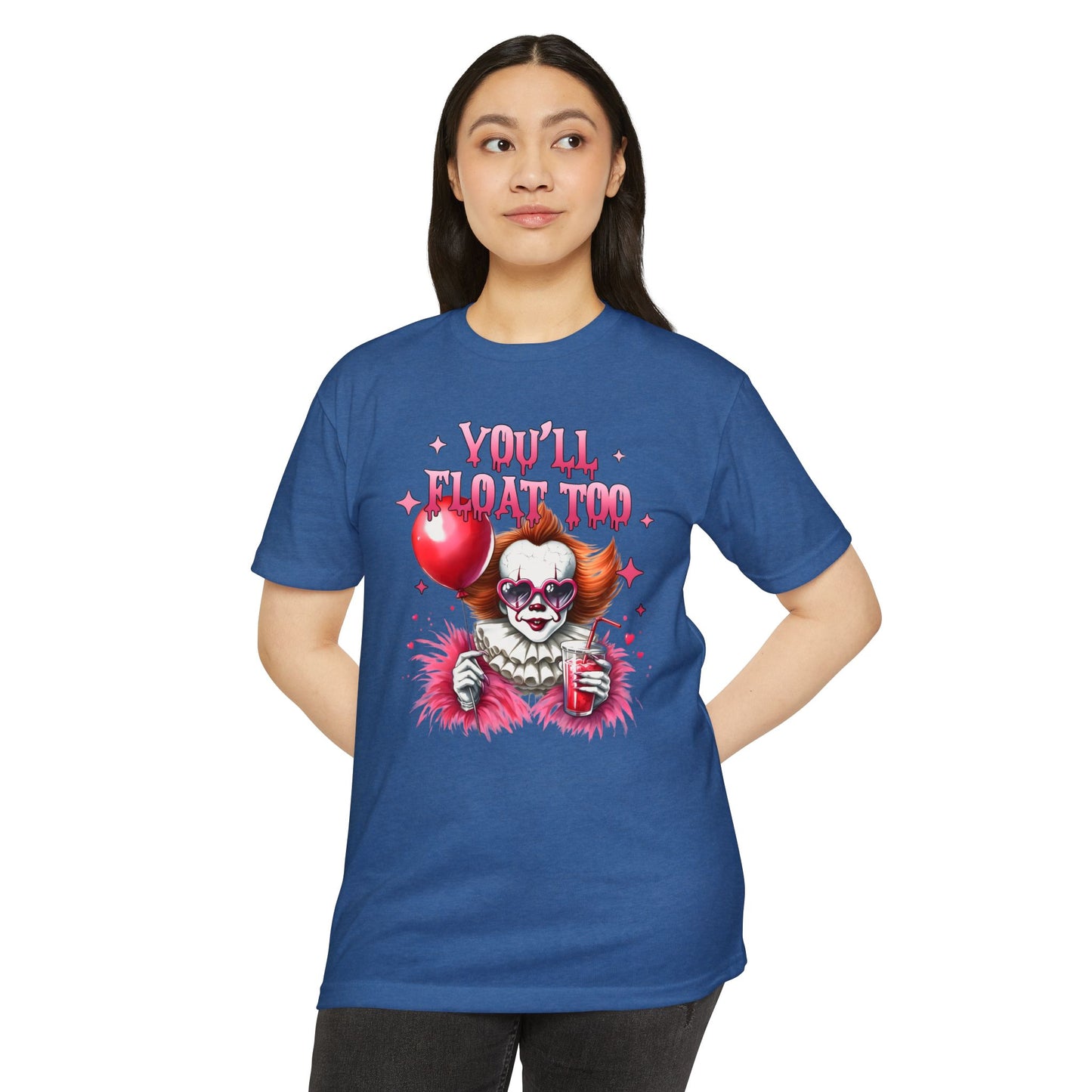 Spooky CVC Jersey T-Shirt - "You'll Float Too" Horror Tee
