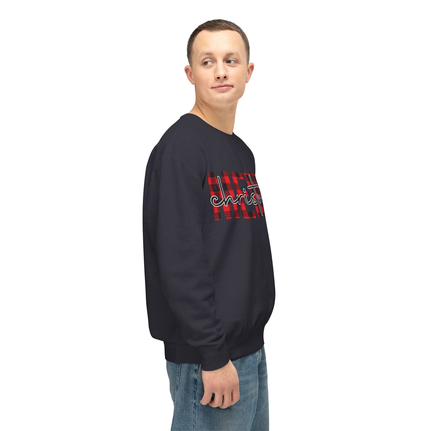 Merry Christmas Unisex Lightweight Crewneck Sweatshirt